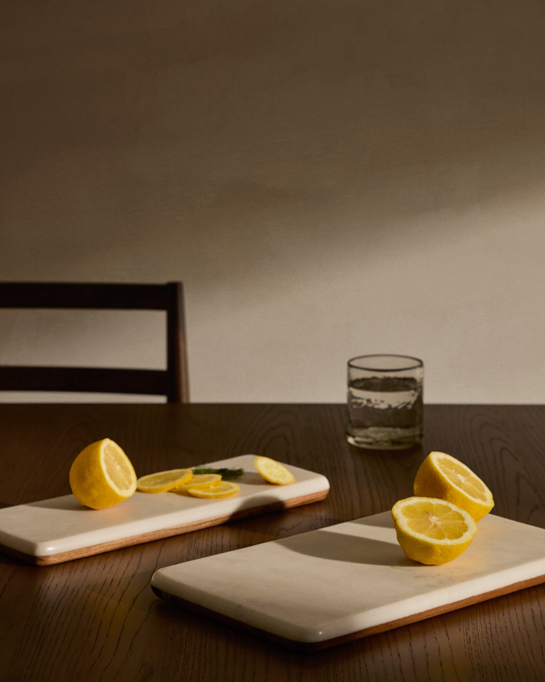 Senna large acacia wood serving board - Lifestyle