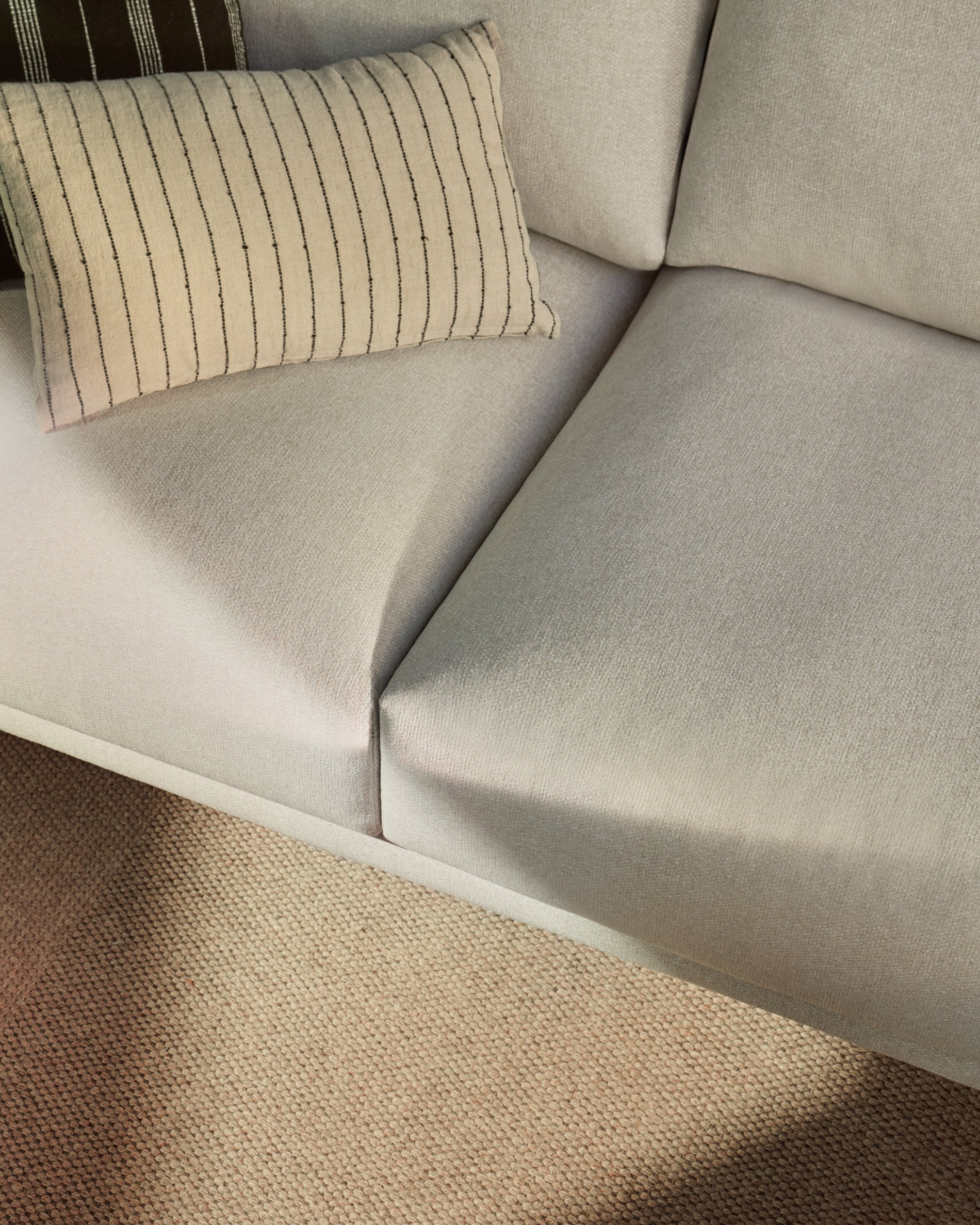 Galene 3 seater sofa with right-hand chaise longue in beige, 254 cm FSC Mix Credit - Lifestyle