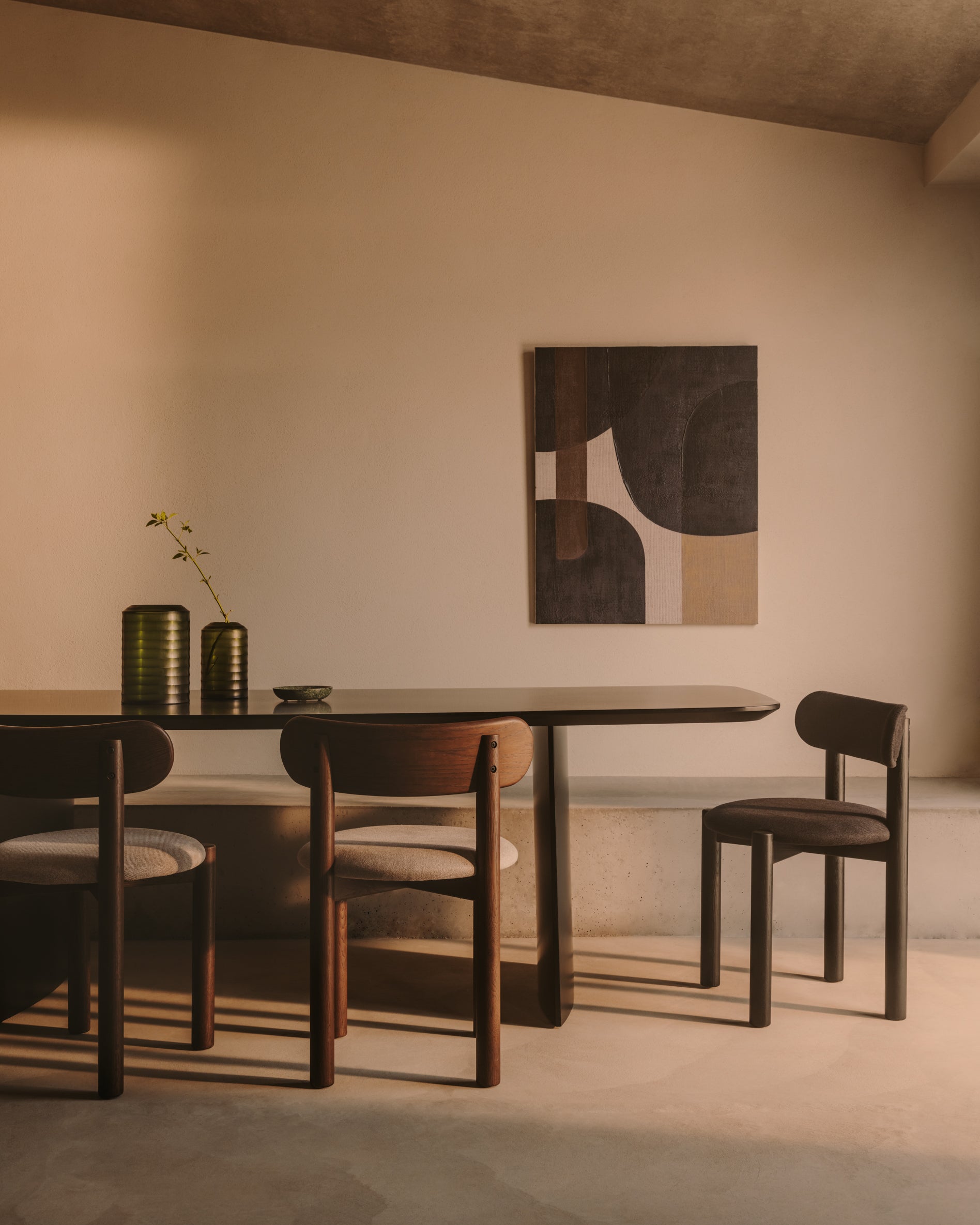 Litto black, lacquered MDF table, 240 x 100 cm - Lifestyle
