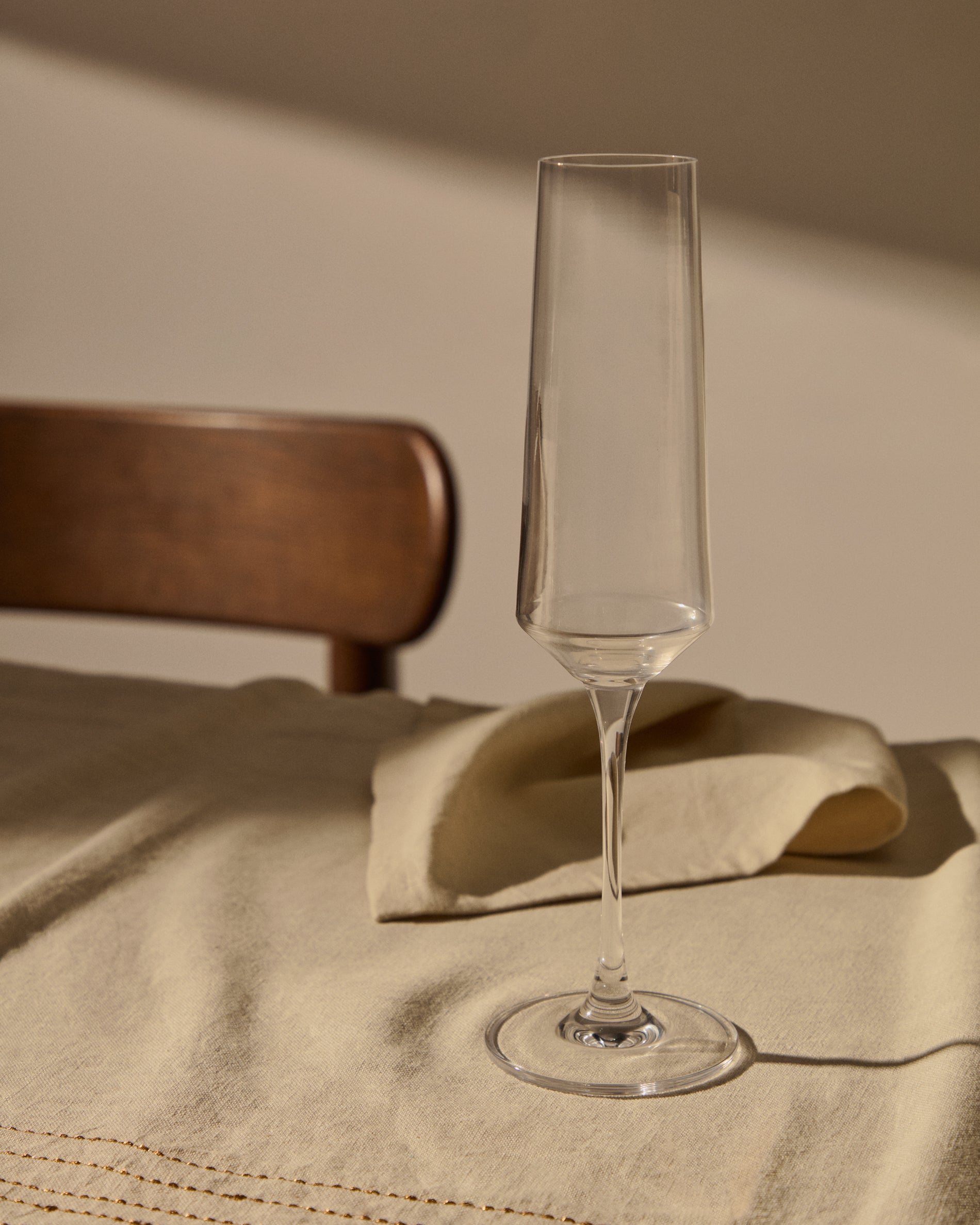 Kiro champagne flute in transparent glass, 21 cl - Lifestyle