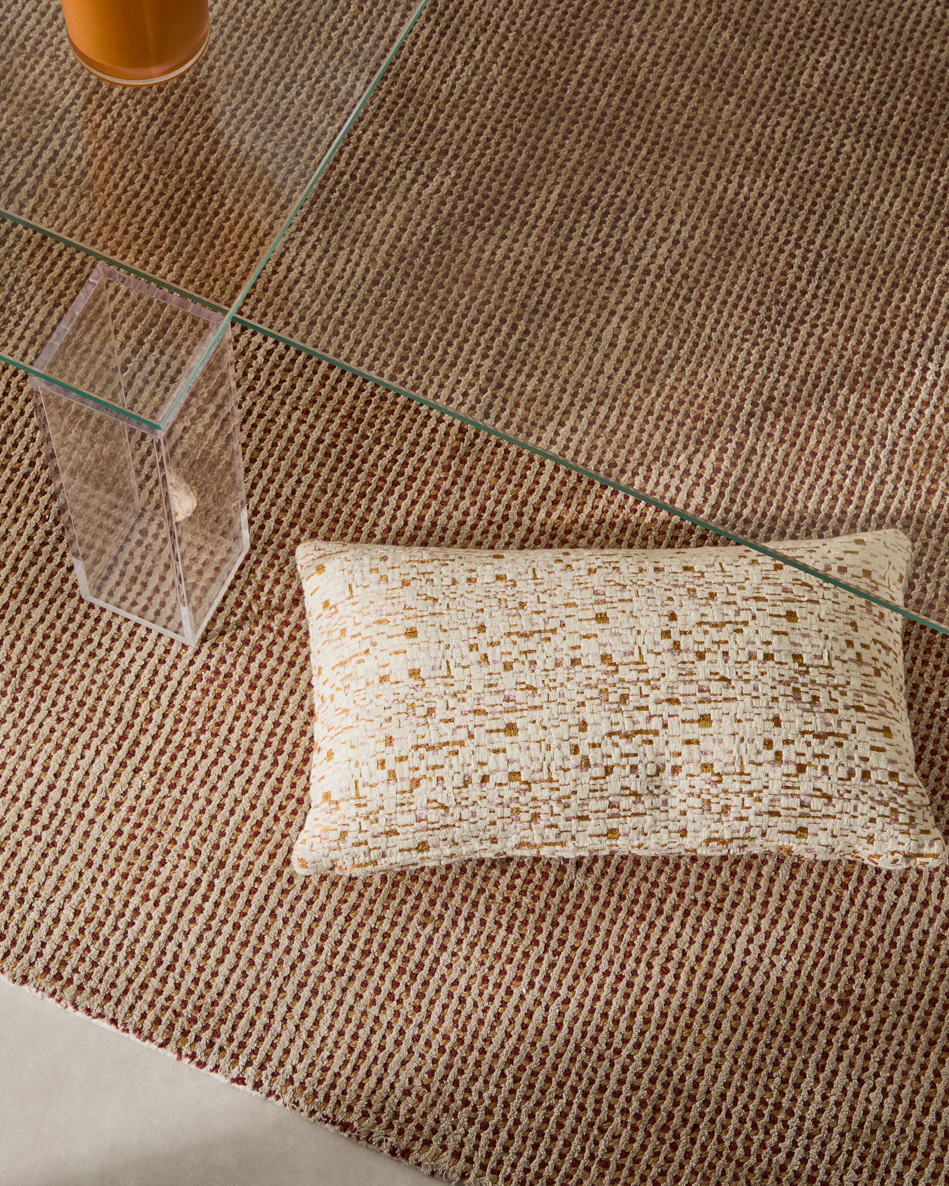 Multicoloured jacquard Manma cushion cover 30 x 50 cm - Lifestyle