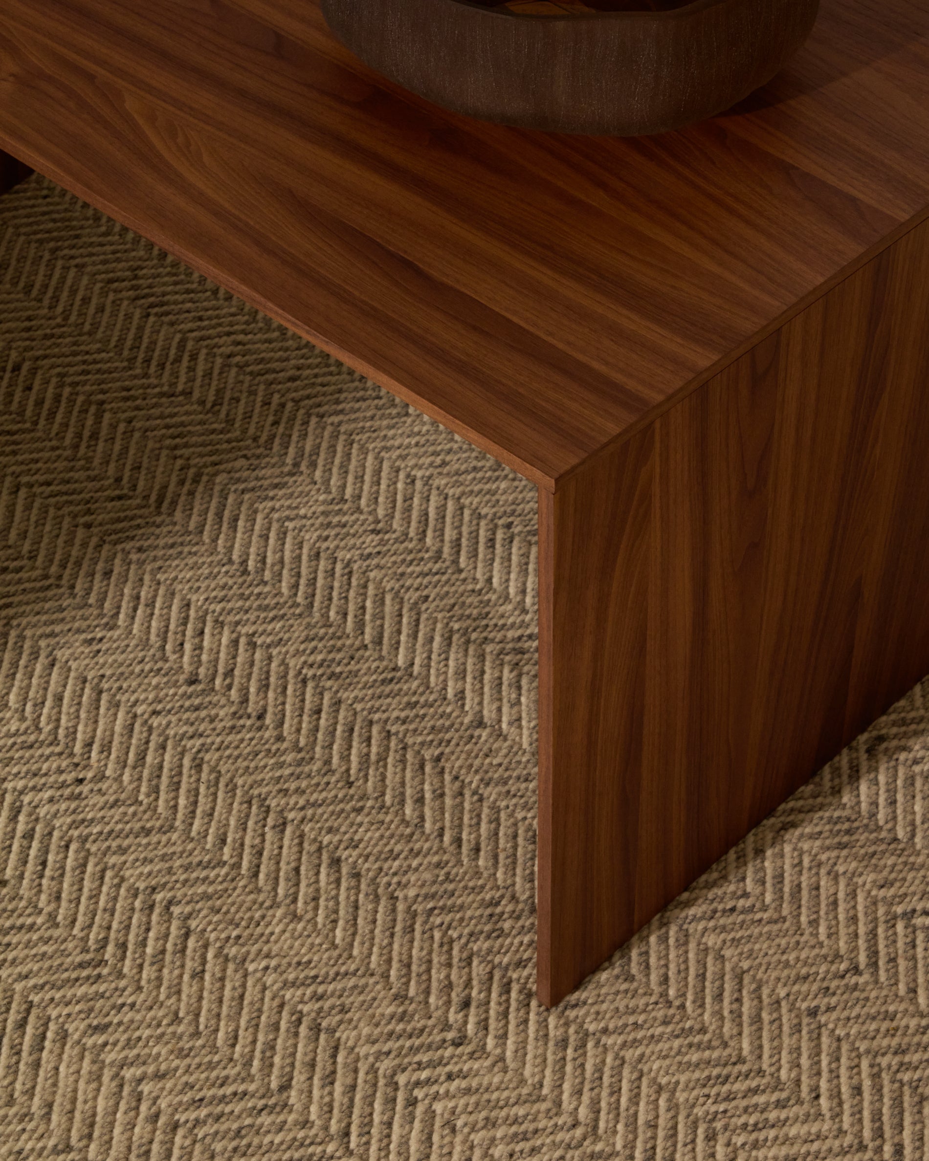 Litto walnut veneer FSC Mix Credit coffee table, 90 x 45 cm - Lifestyle