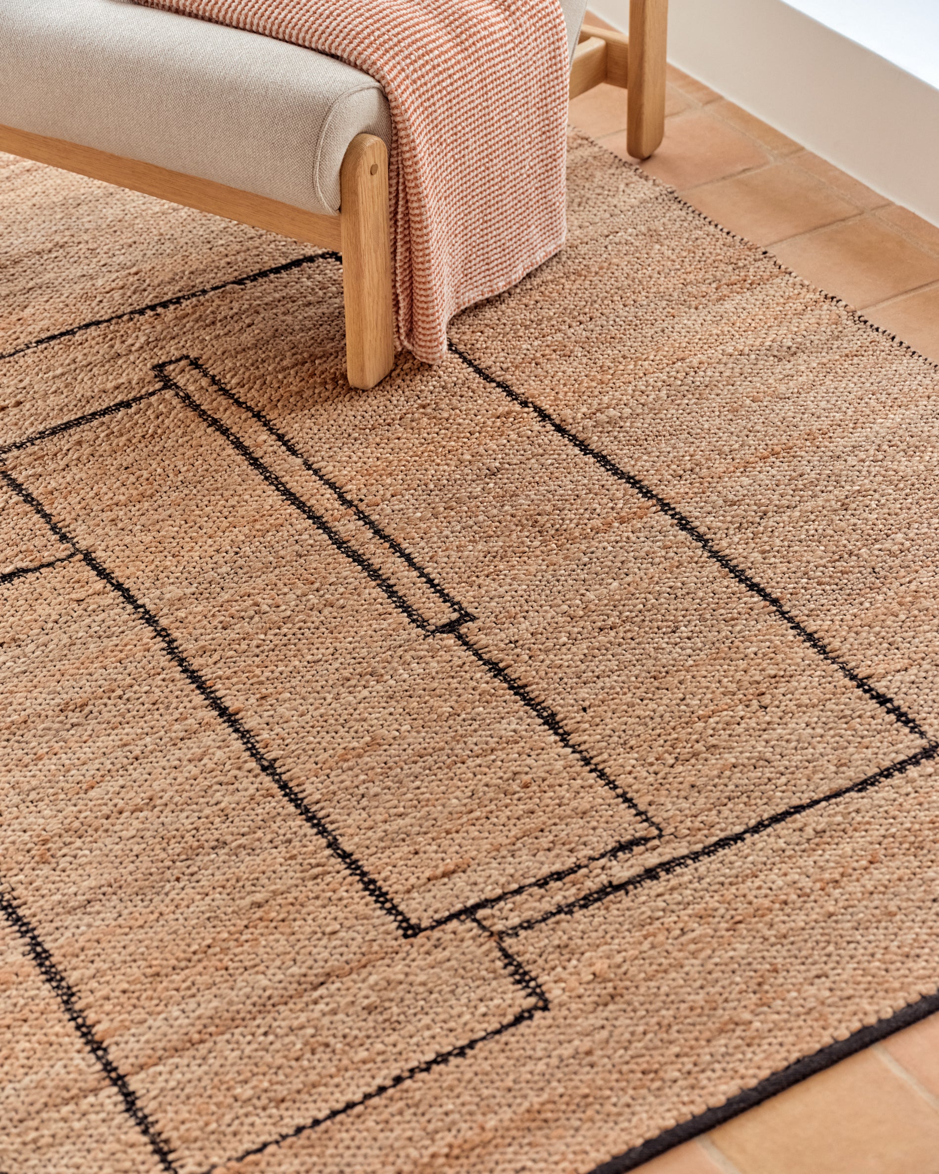 Rug Velira in jute 160 x 230 cm - Lifestyle