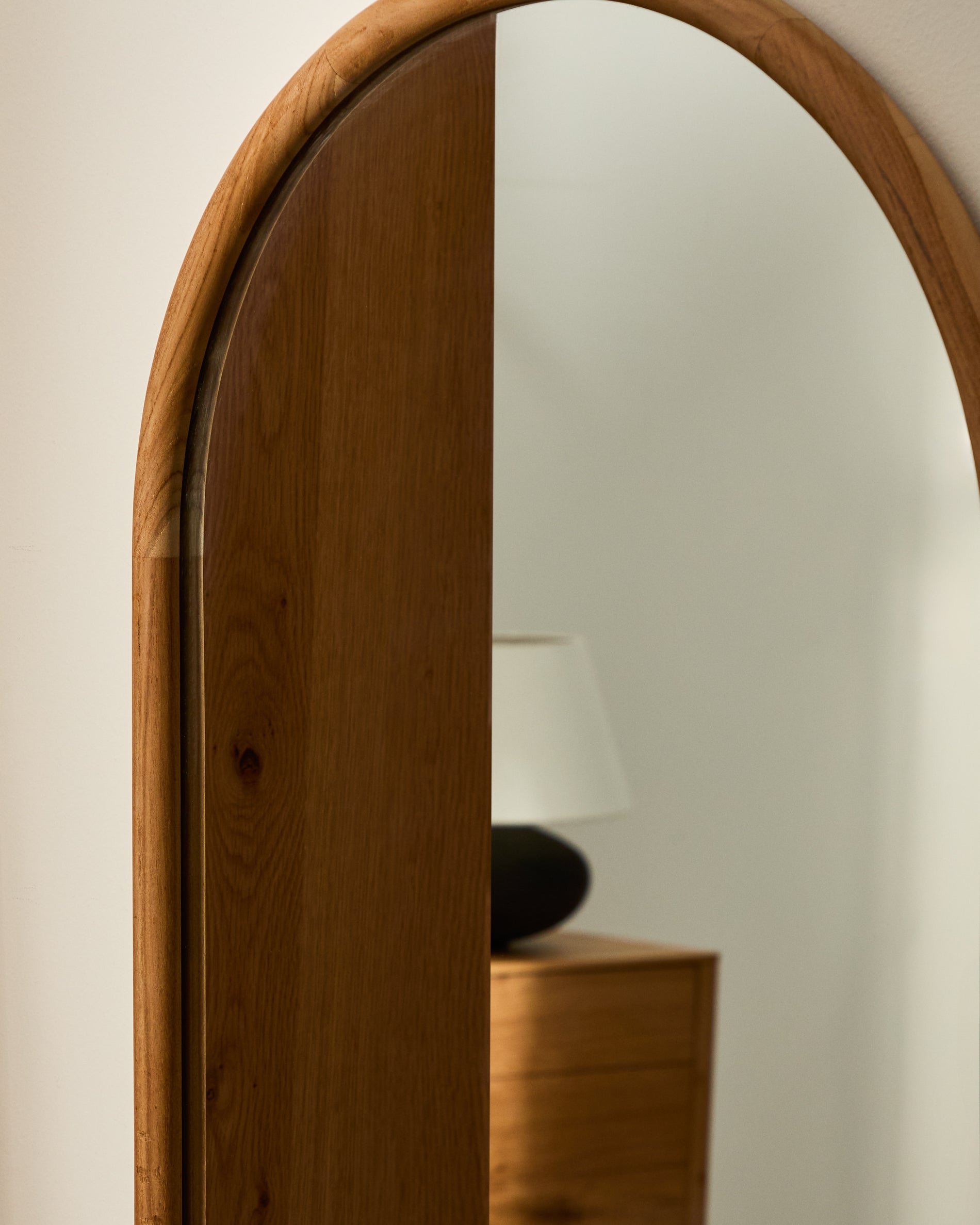 Milsa teak wood mirror 55 x 155cm FSC 100% - Lifestyle