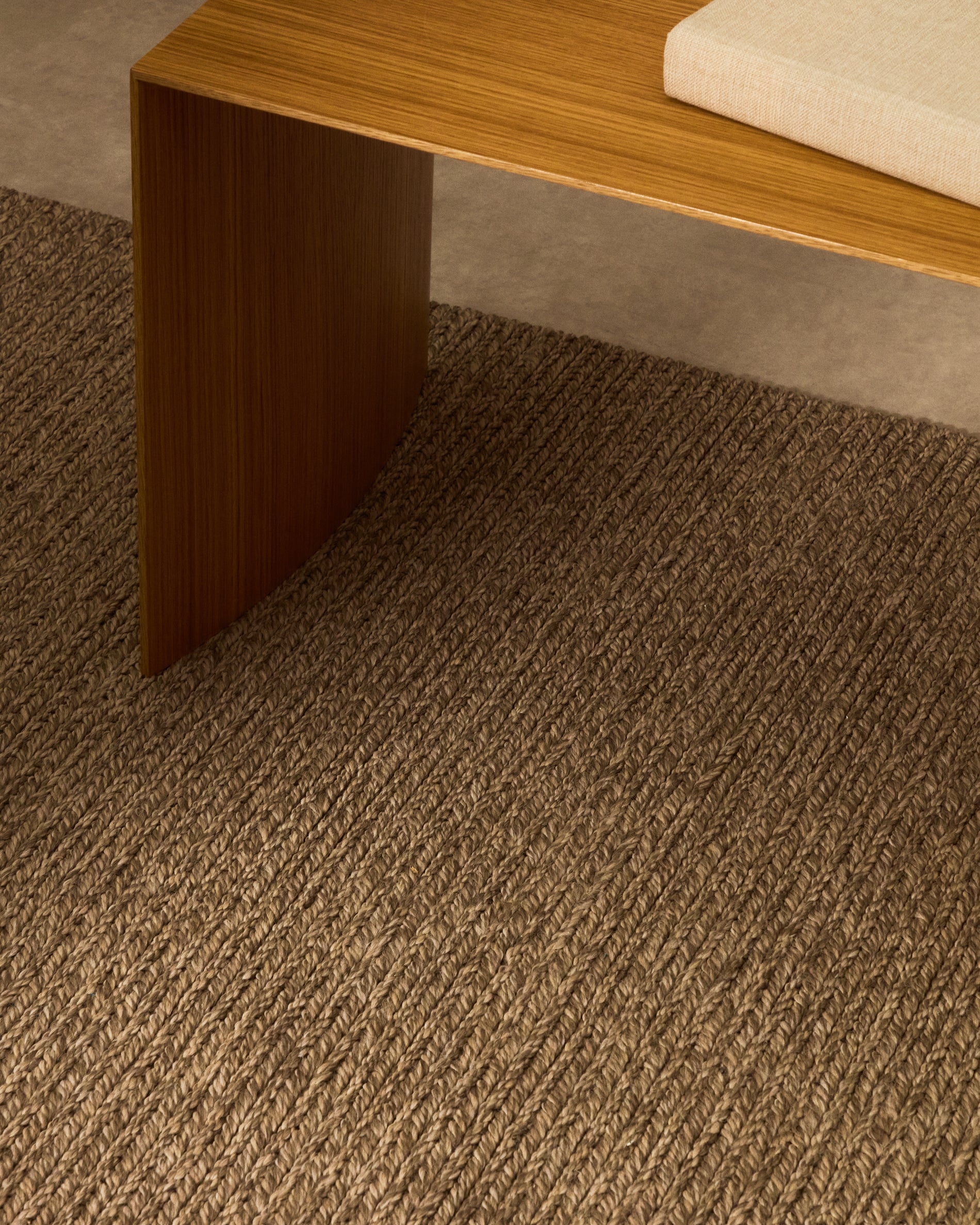 Galinda taupe rug made of synthetic fibres, 160 x 230 cm - Lifestyle