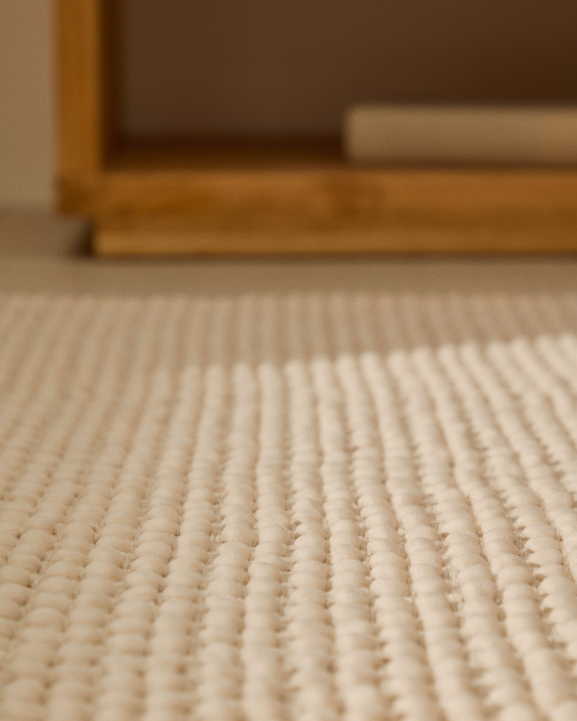 Mascarell white cotton and polyester rug 160 x 230 cm - Lifestyle