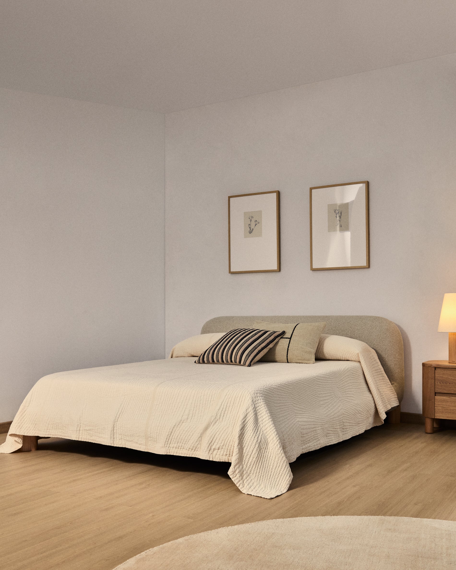 Raylo bedspread in 100% cotton with striped structure for 90/135 cm bed - Lifestyle