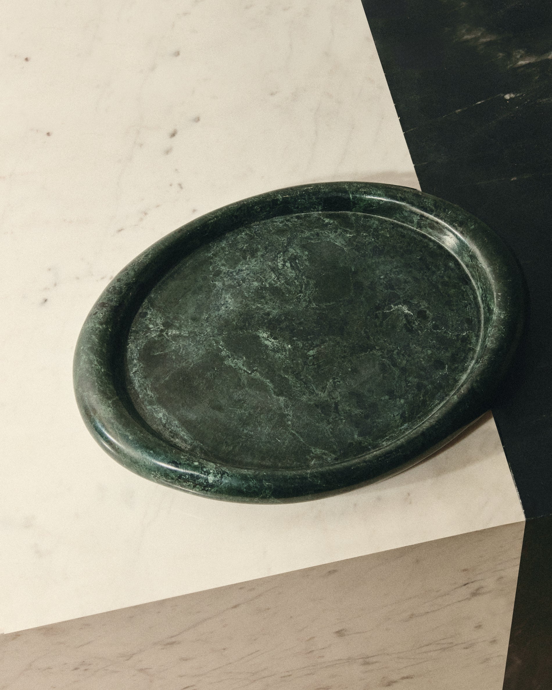 Lenorel tray in green marble 30 x 23 cm - Lifestyle