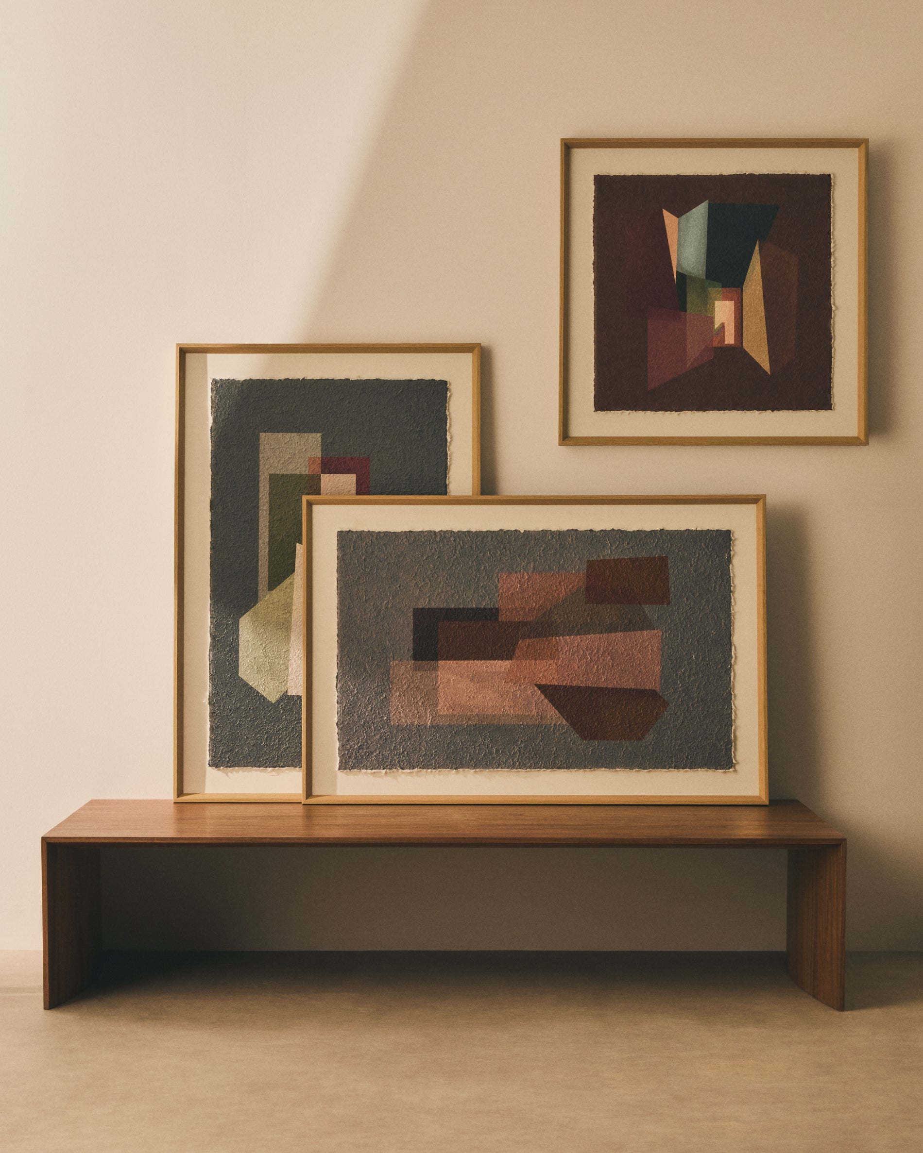 Veluni multicoloured recycled paper picture 60 x 60cm - Lifestyle