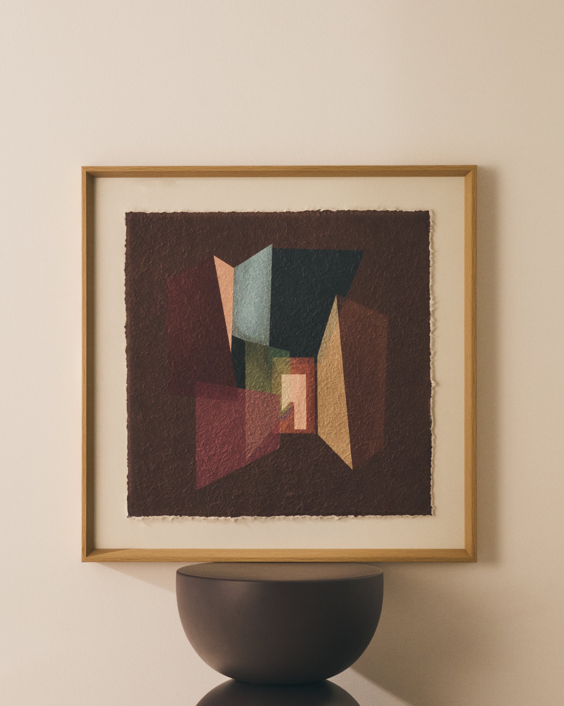 Veluni multicoloured recycled paper picture 60 x 60cm - Lifestyle