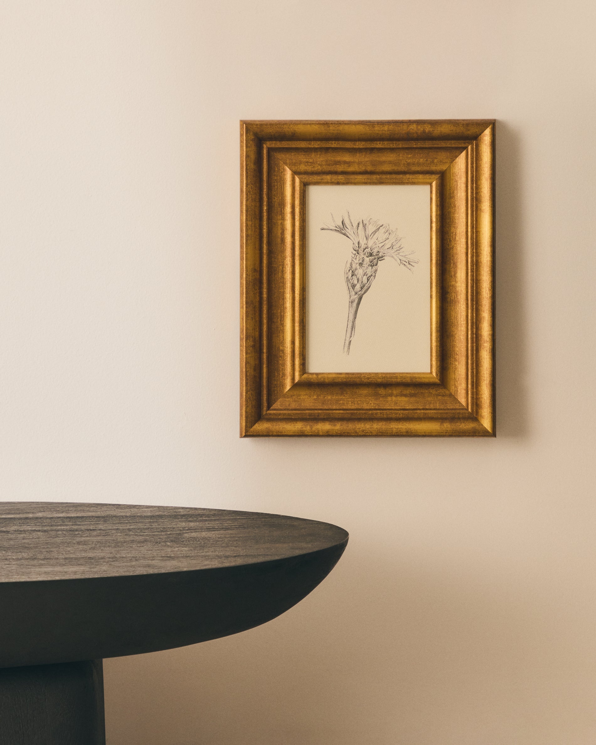 Yalira picture with botanical illustration 32.8 x 70cm - Lifestyle