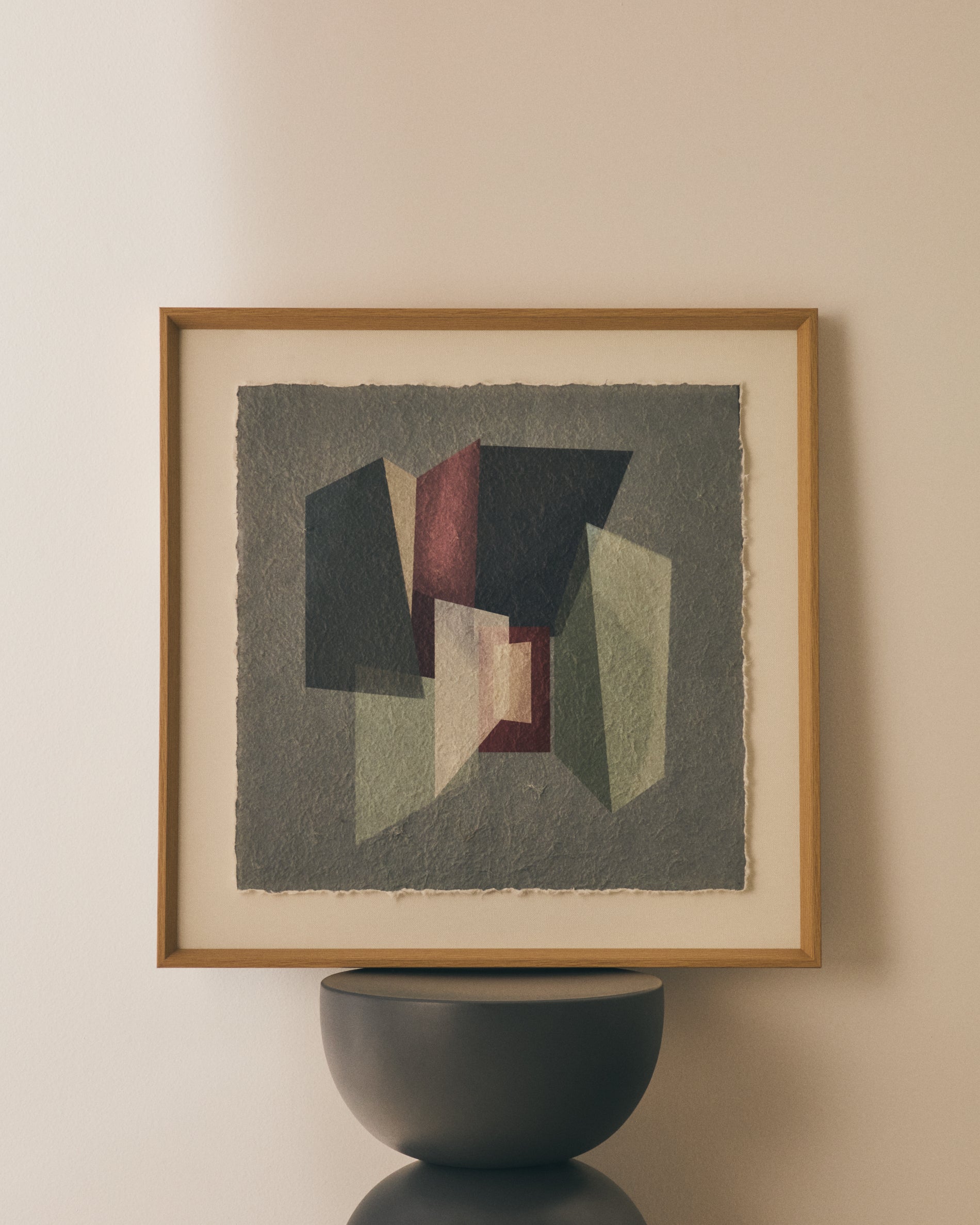 Veluni multicoloured recycled paper picture 60 x 60cm - Lifestyle