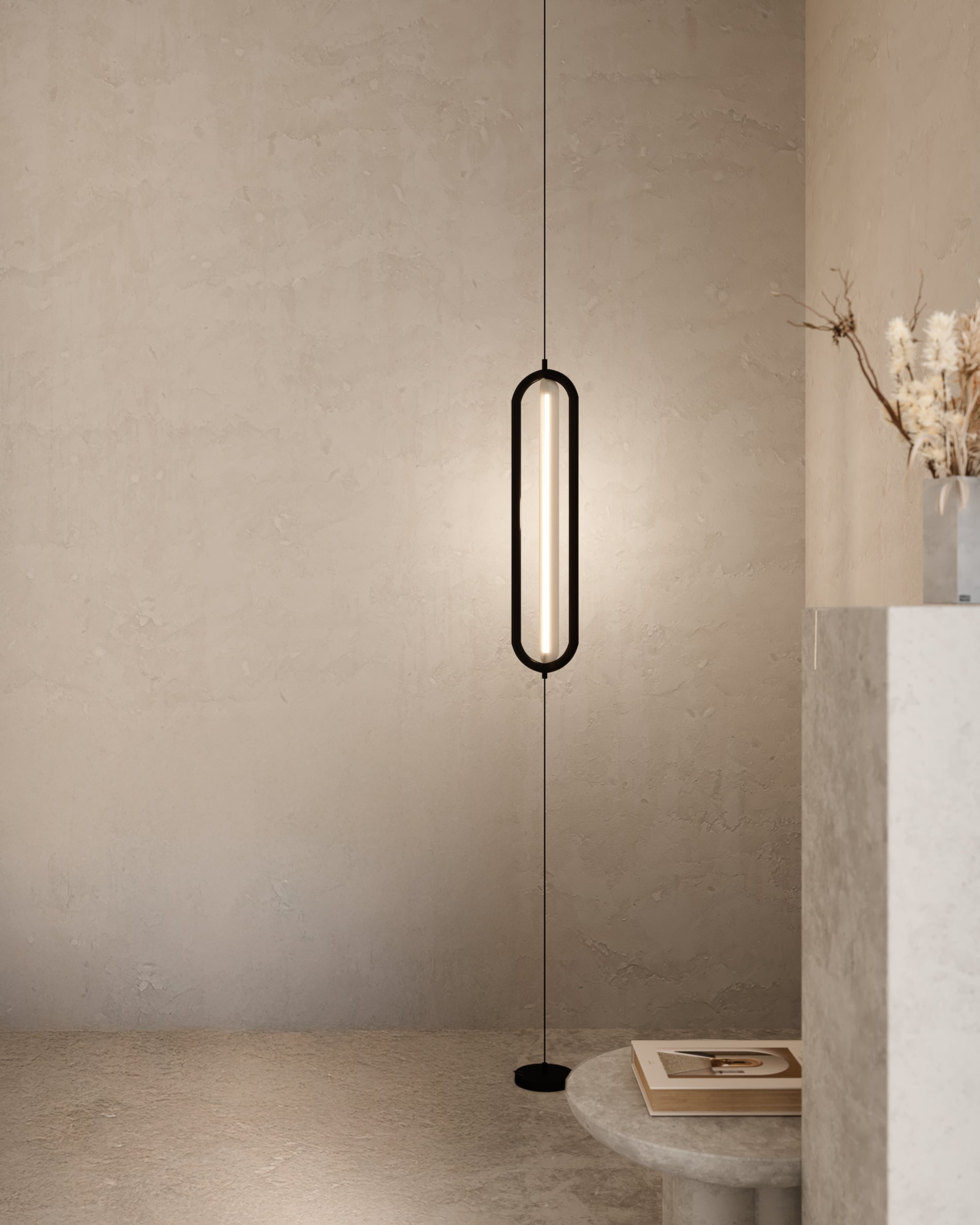 Bow black aluminium ceiling lamp Ø 16 cm - Lifestyle
