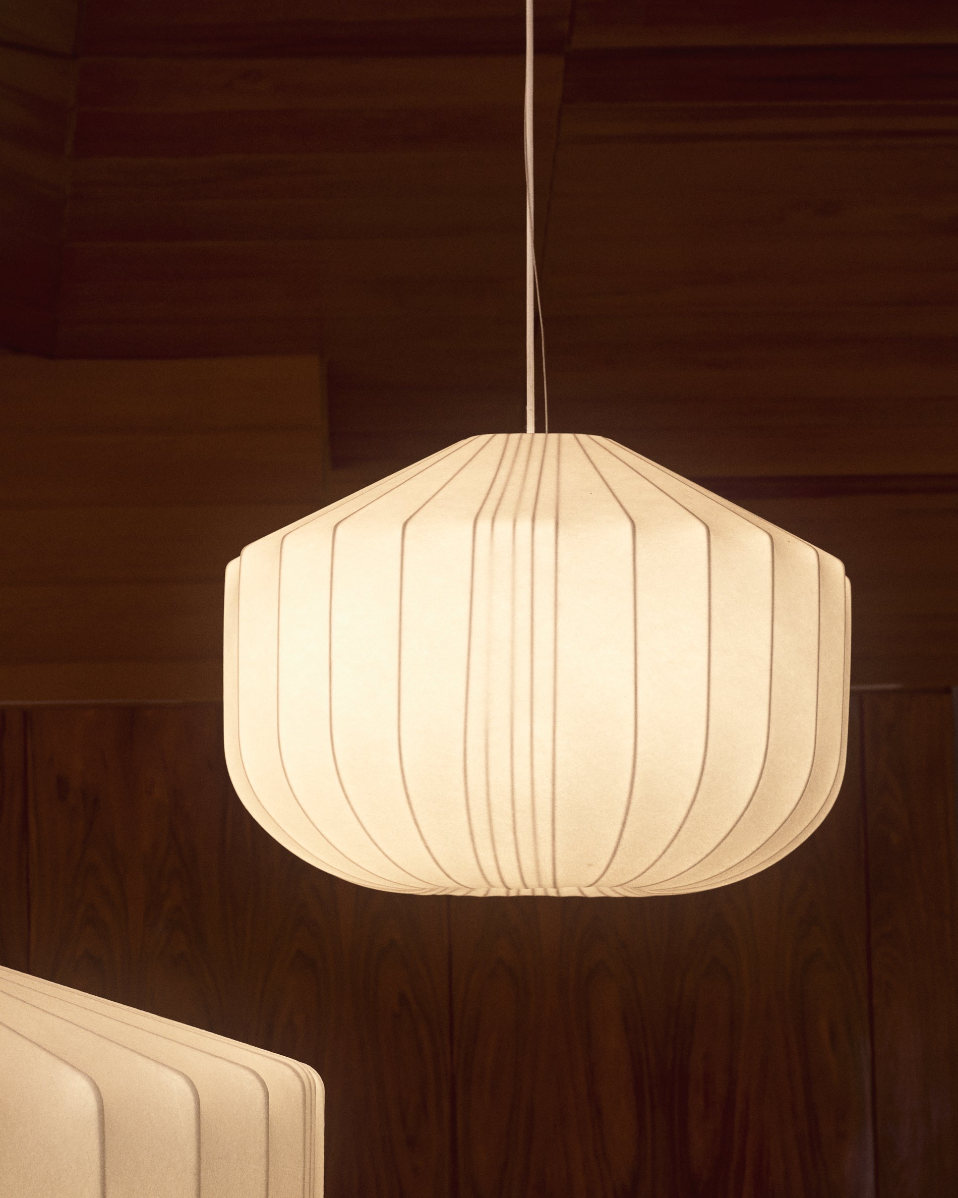 Somar ceiling lamp made with synthetic fibres and steel rods Ø51cm - Lifestyle