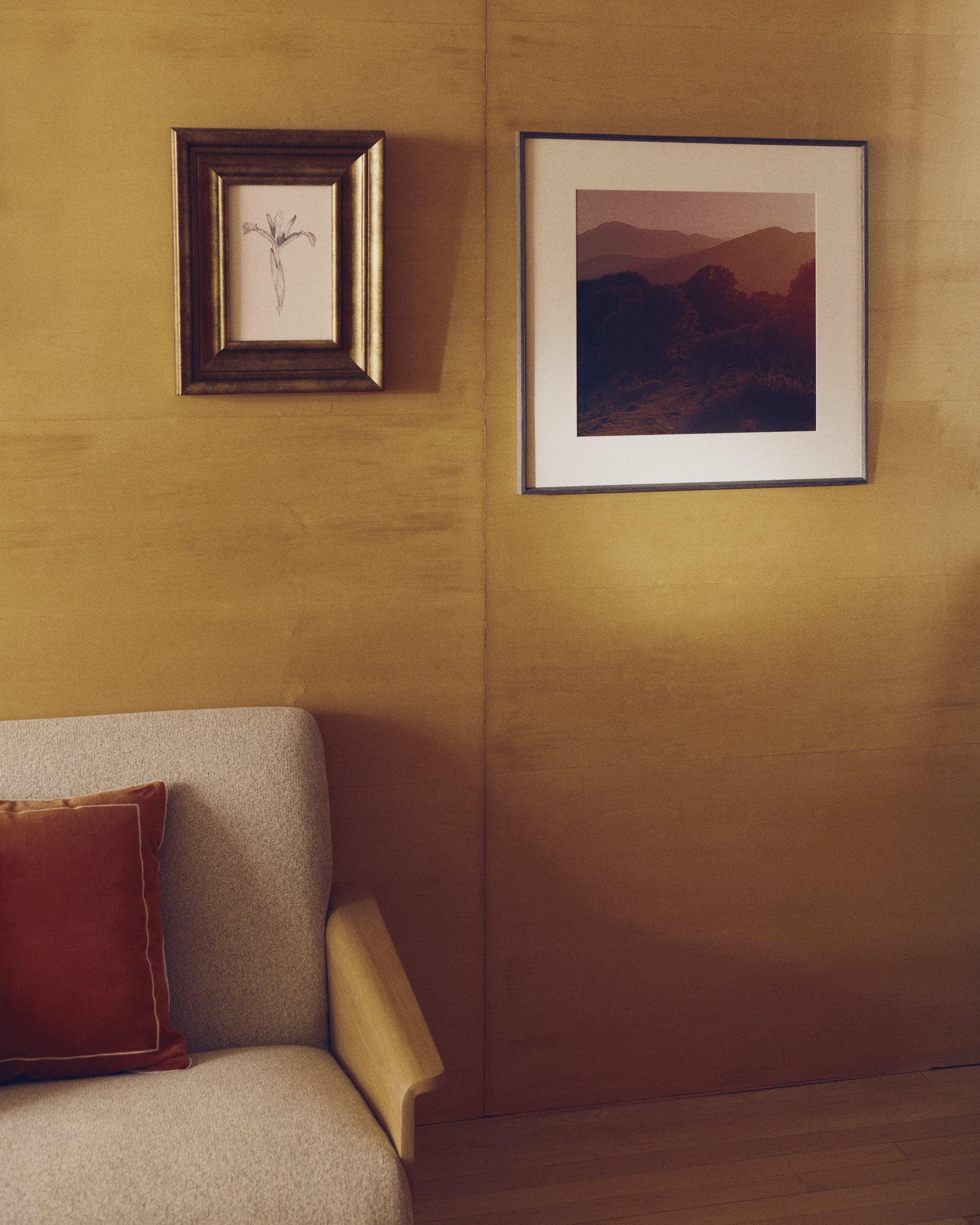 Zavira picture with photograph of La Garrotxa landscape 58 x 58cm - Lifestyle