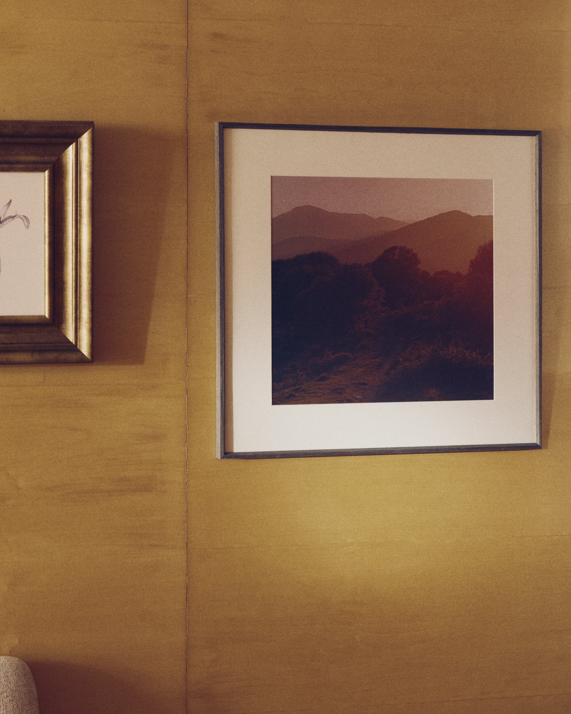 Zavira picture with photograph of La Garrotxa landscape 58 x 58cm - Lifestyle