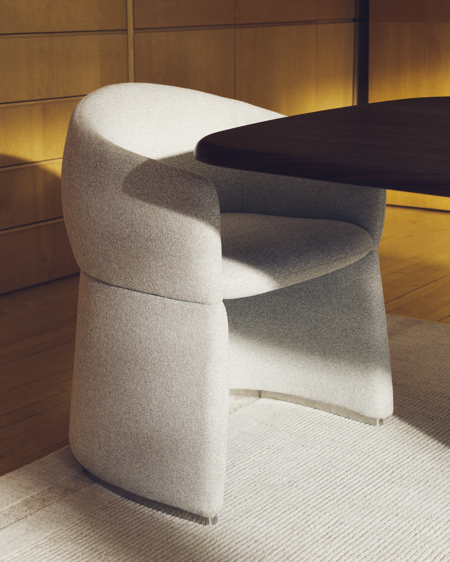 Bosca beige chenille chair - Lifestyle