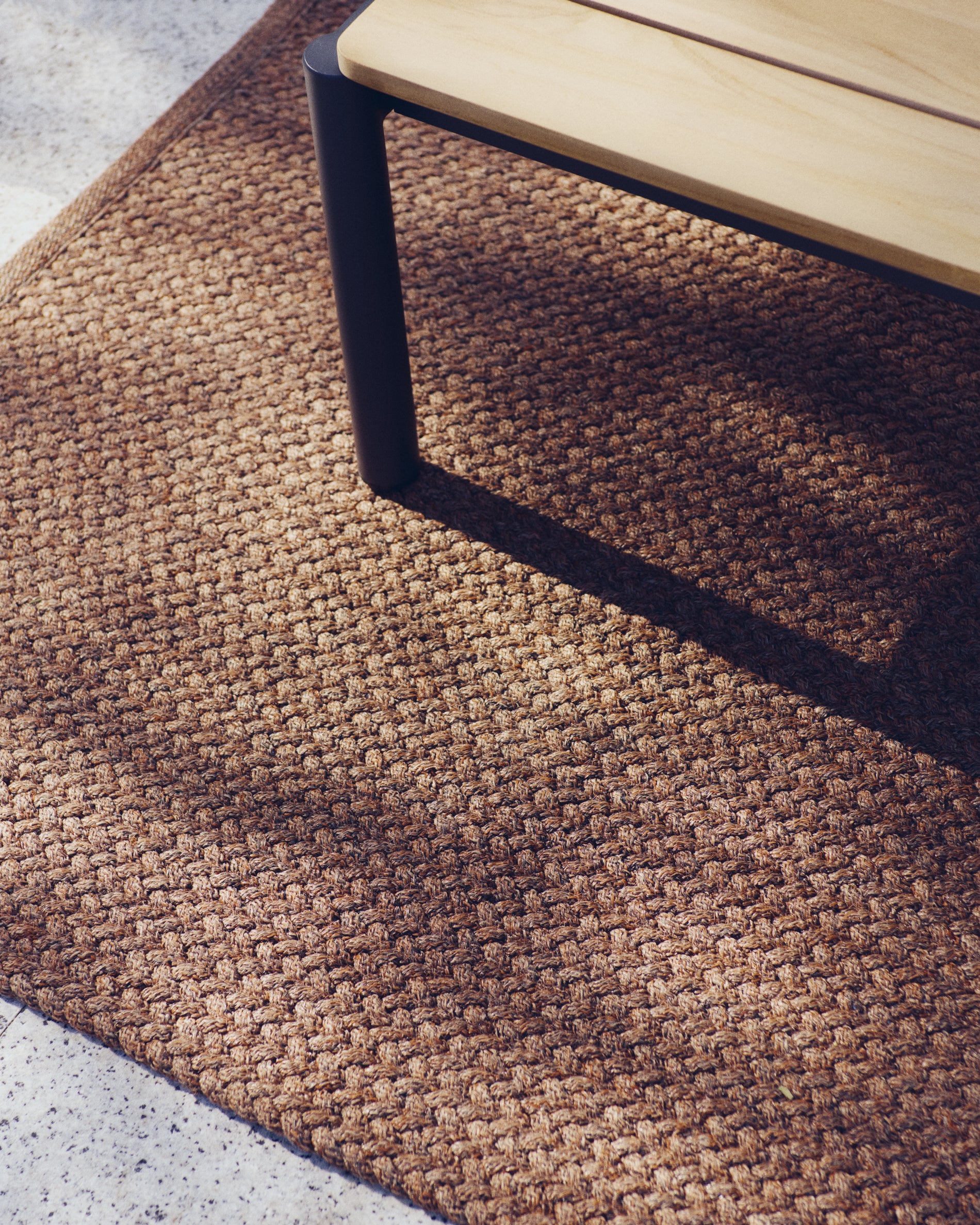 Rug Despas in synthetic fibers terracotta 160 x 230 cm - Lifestyle