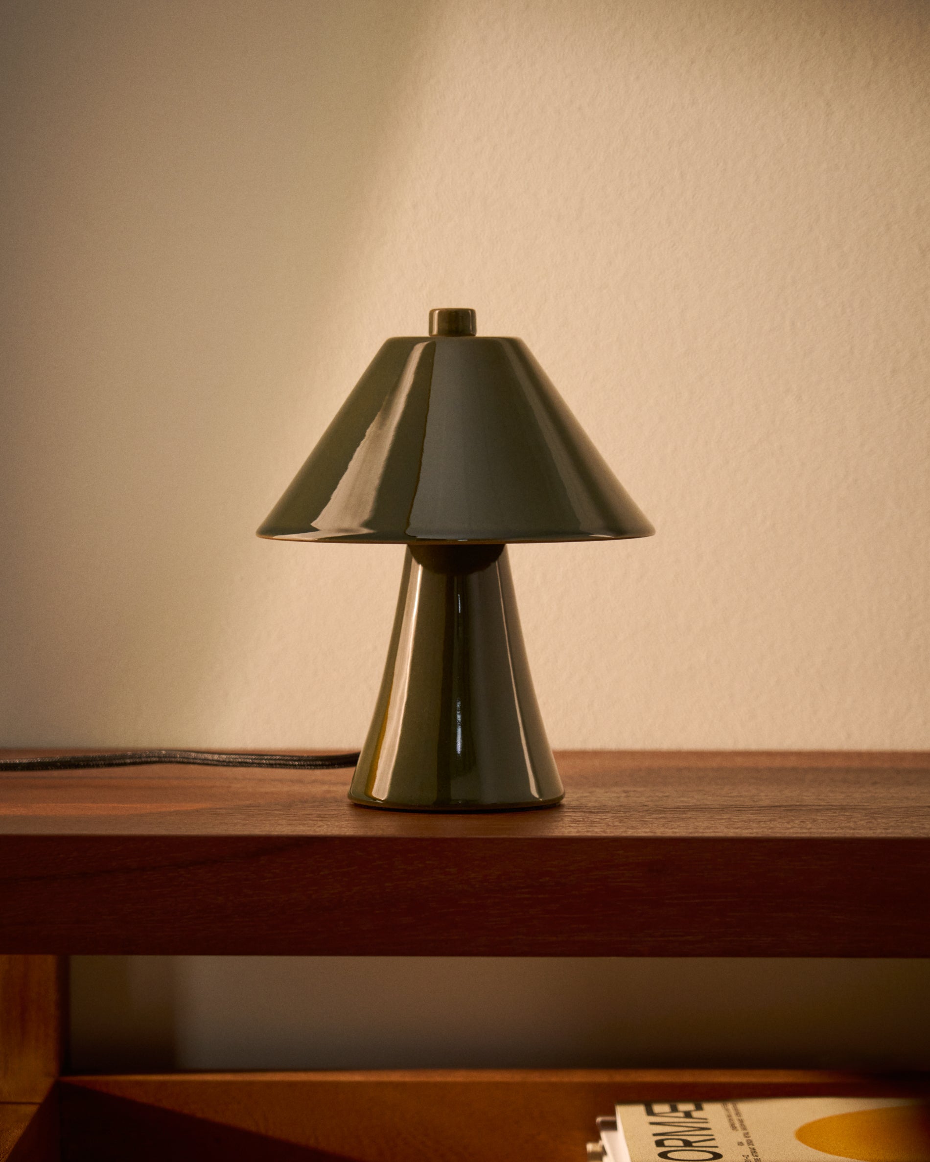 Ceren green ceramic ceiling lamp 13 cm - Lifestyle