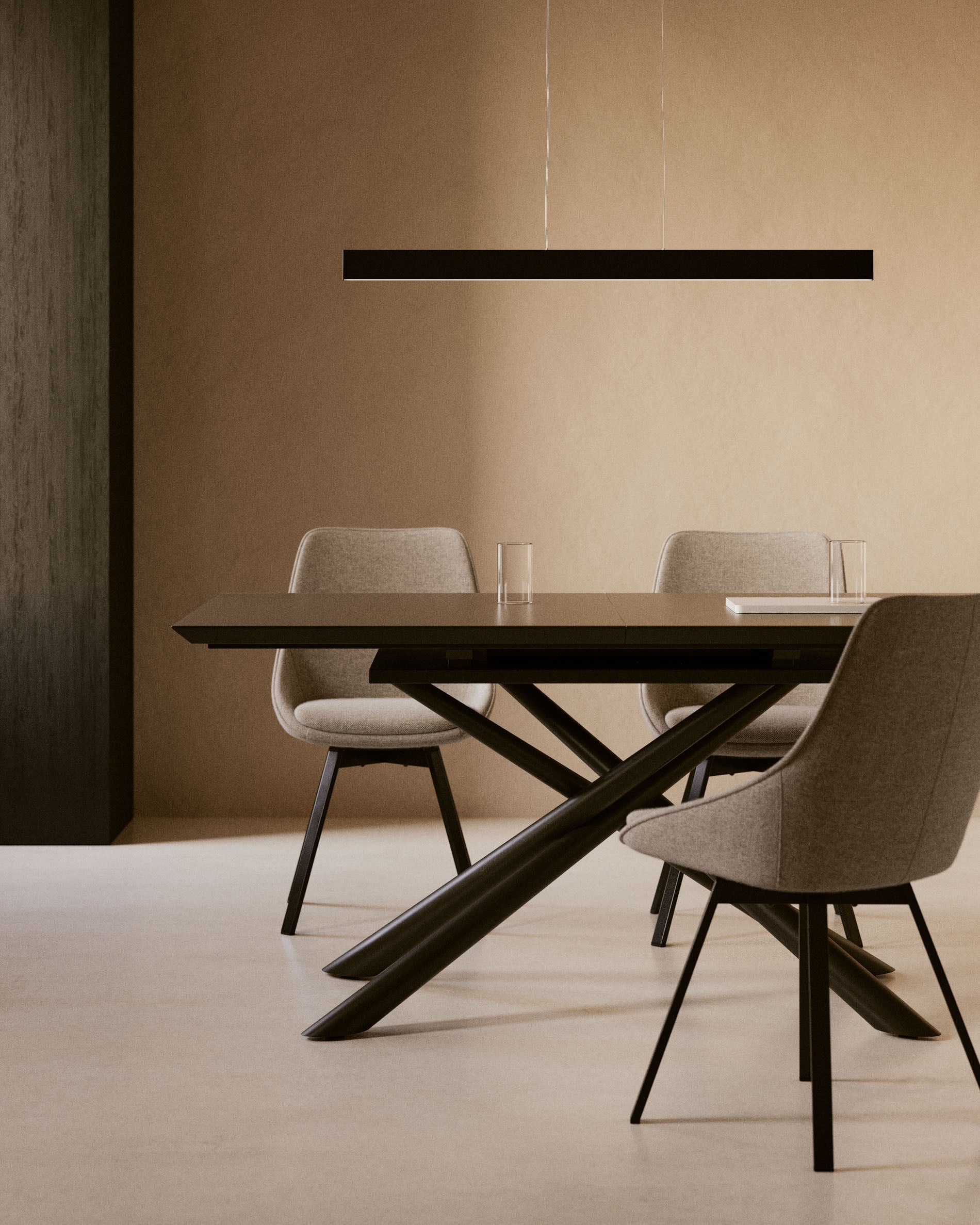 Boadella ceiling lamp in a black finish. - Lifestyle