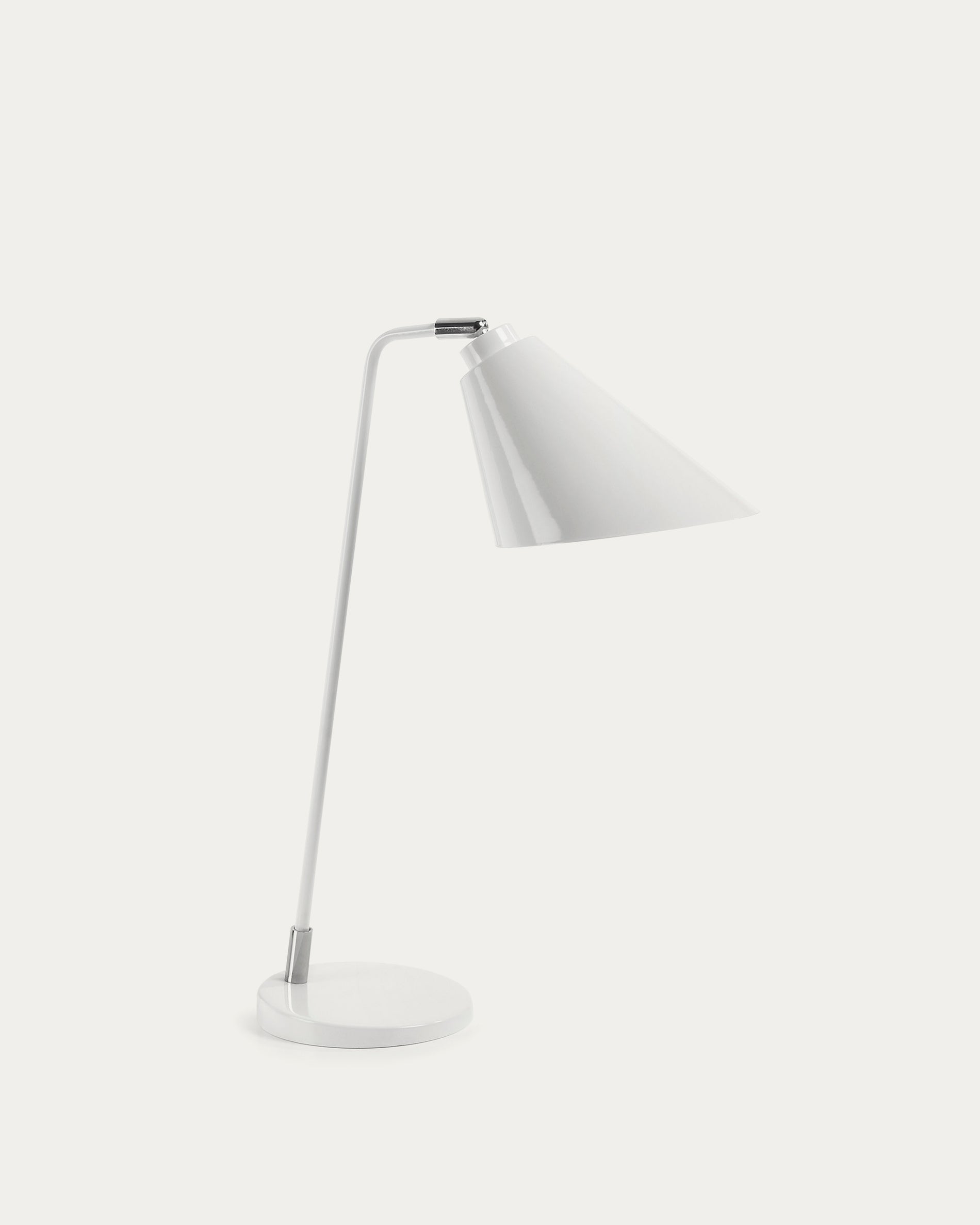 Tipir table lamp in steel with white finish - Product View