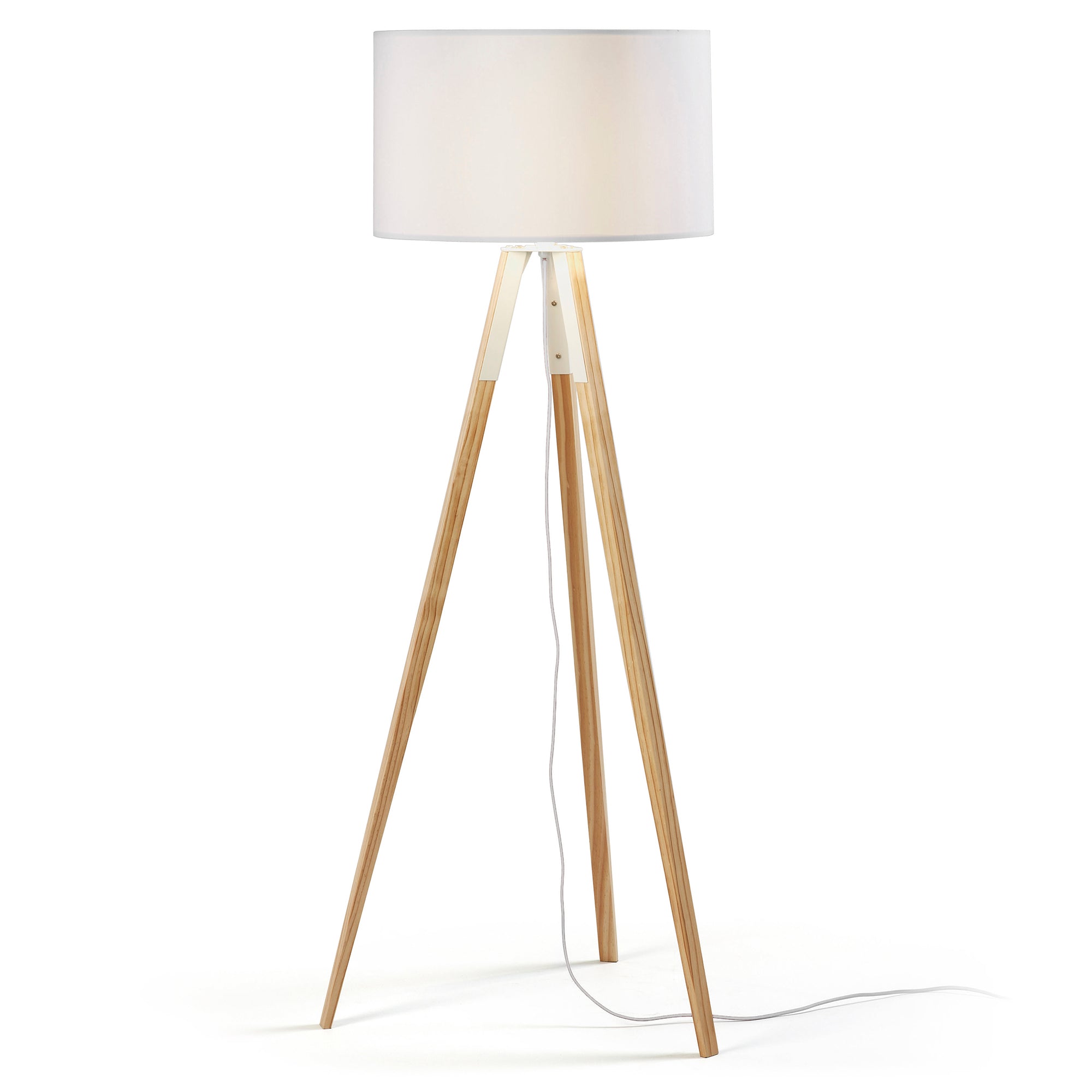 Iguazu floor lamp in solid pine wood - Product Image