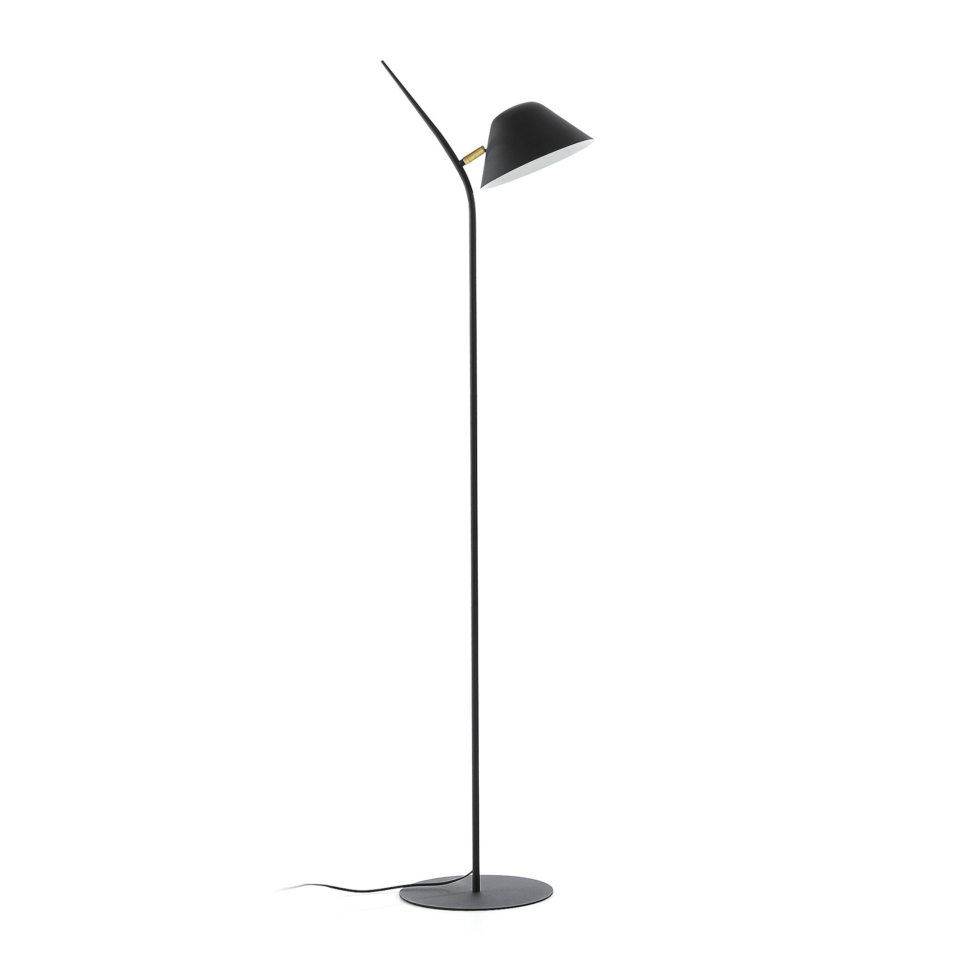 Aurelia floor lamp in steel with black finish - Product Image