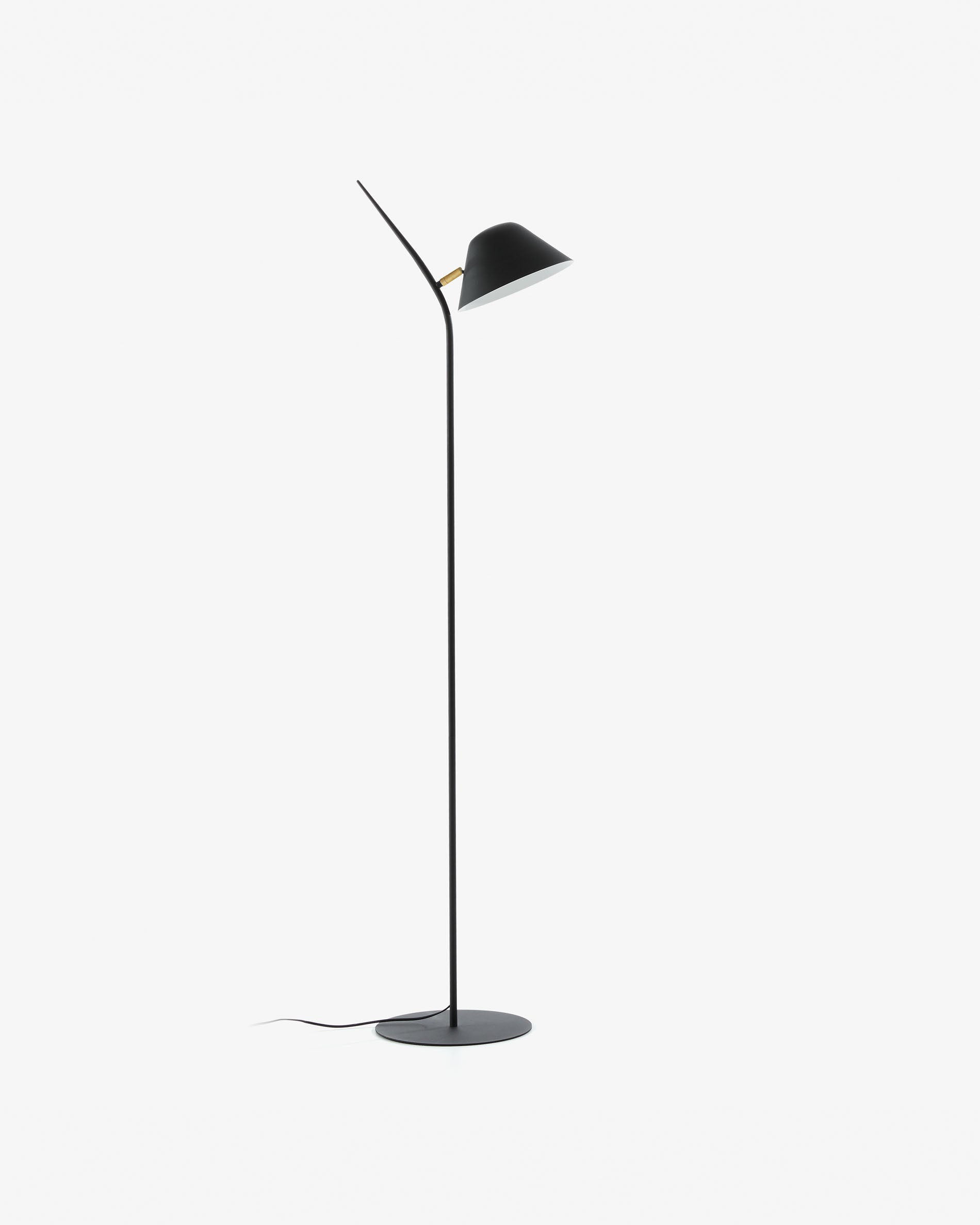 Aurelia floor lamp in steel with black finish - Product View