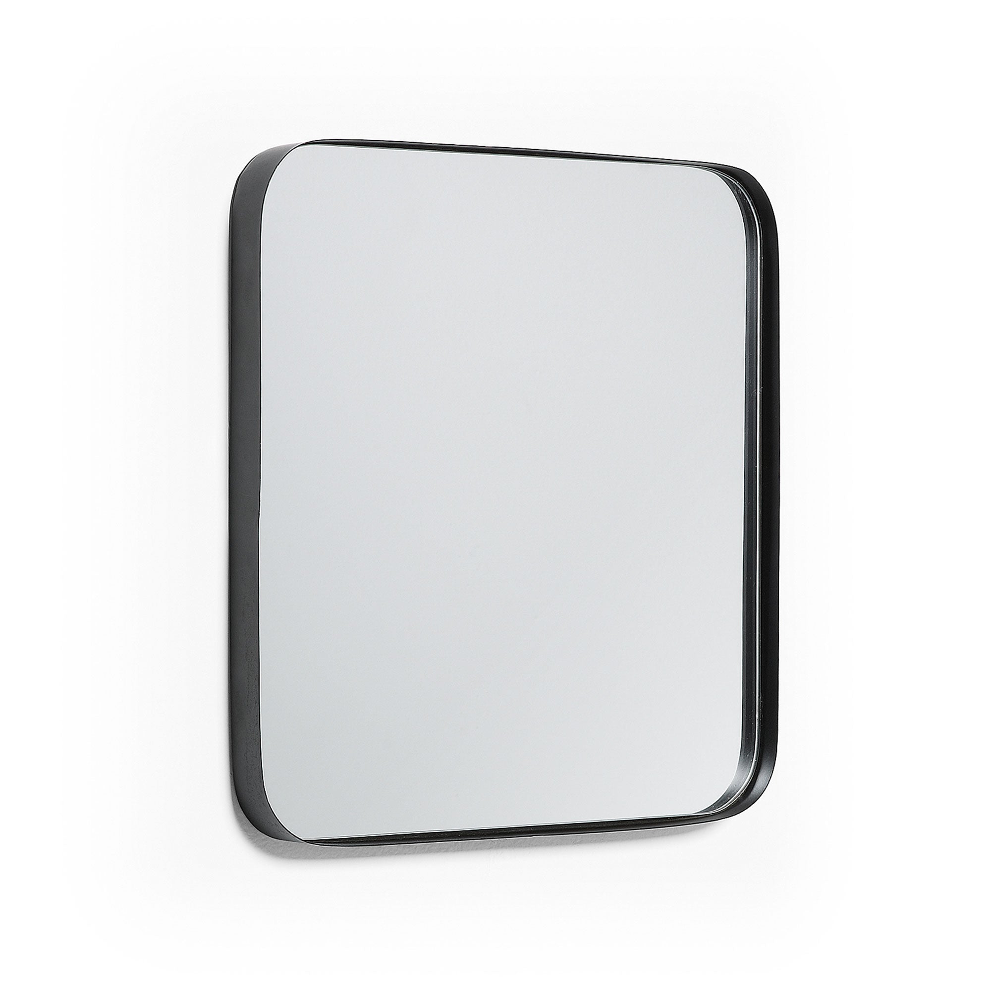 Marco black metal wall mirror 40 x 40 cm - Product Image