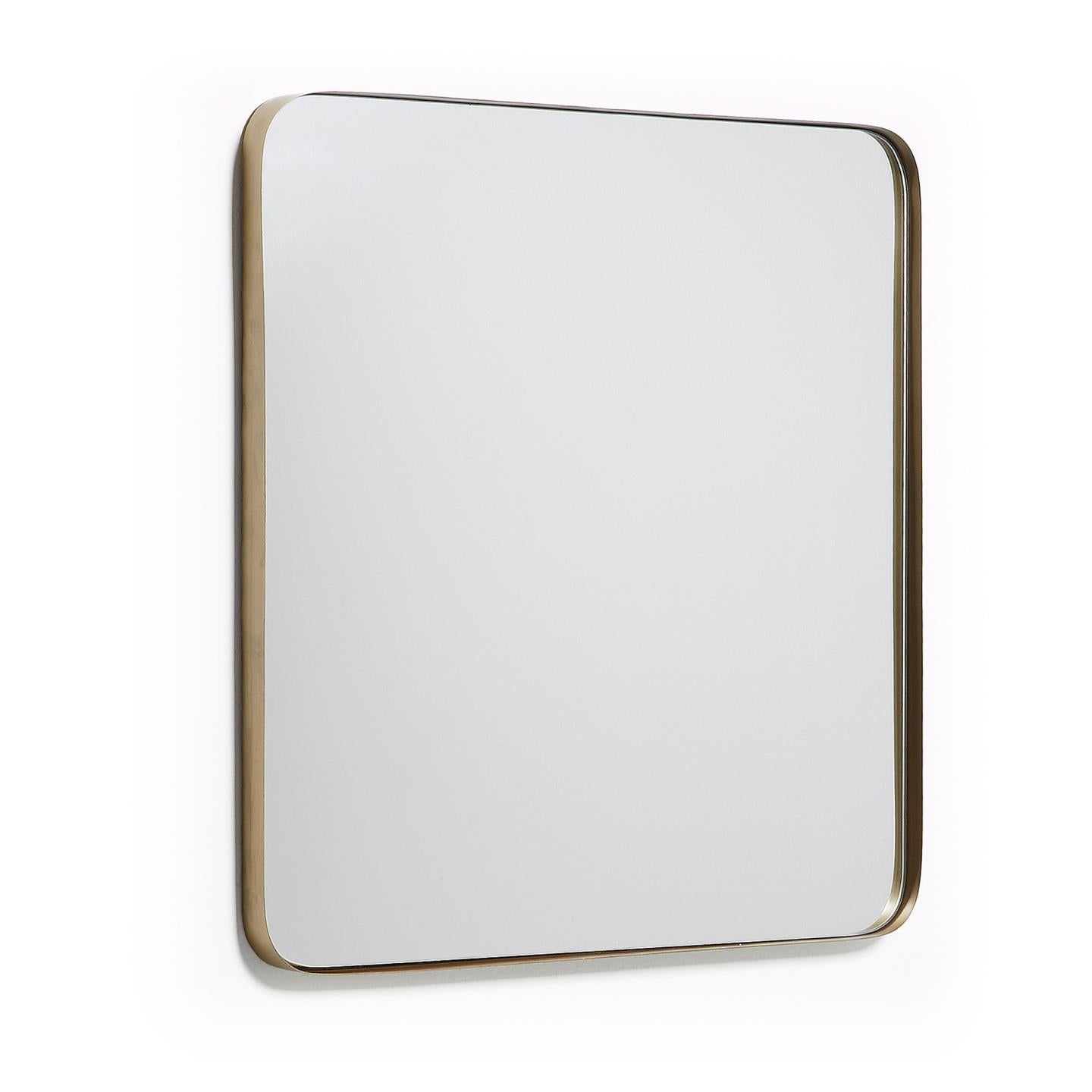 Marco gold metal wall mirror 60 x 60 cm - Product Image