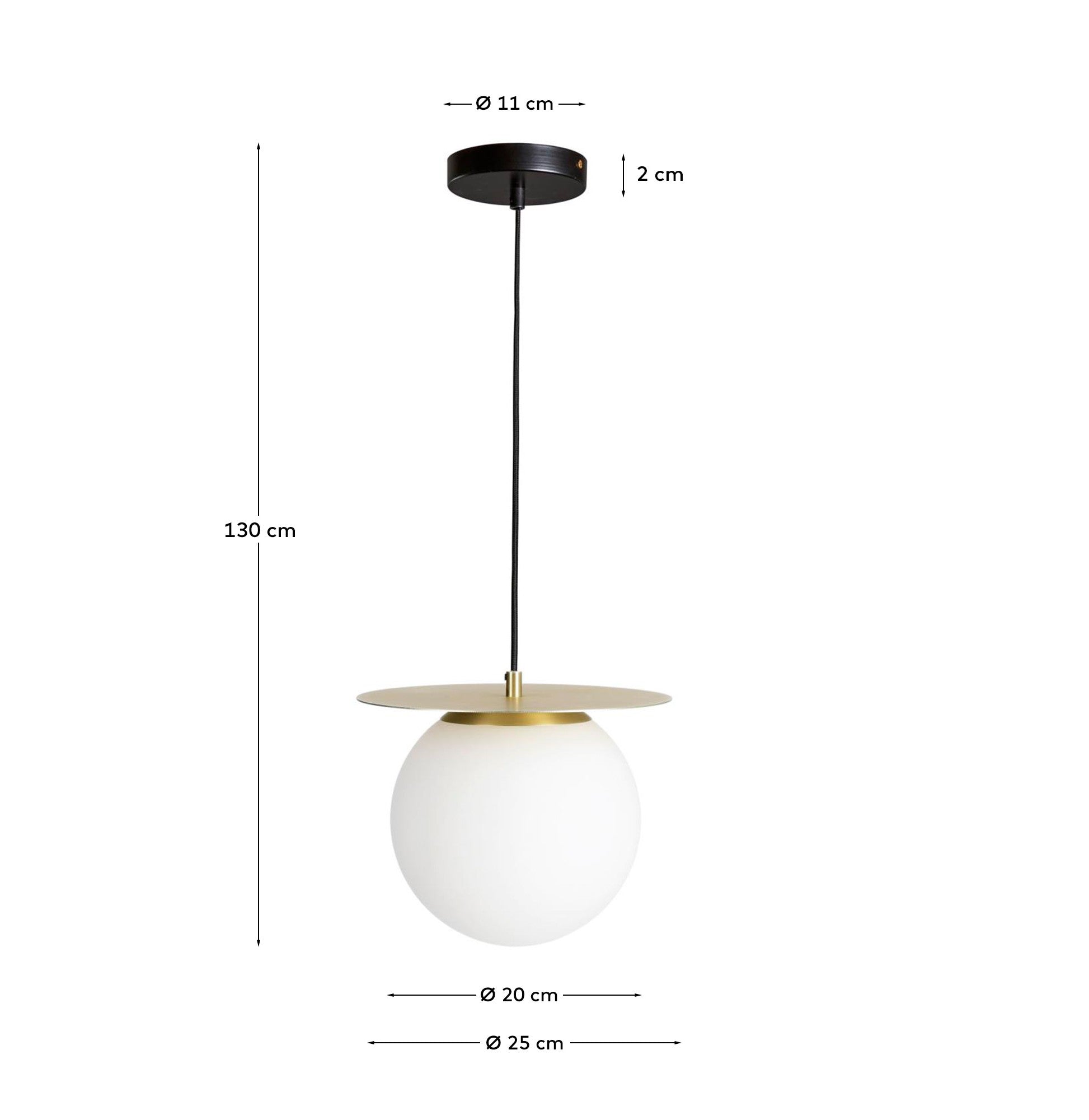 Manz pendant lamp - Measurements