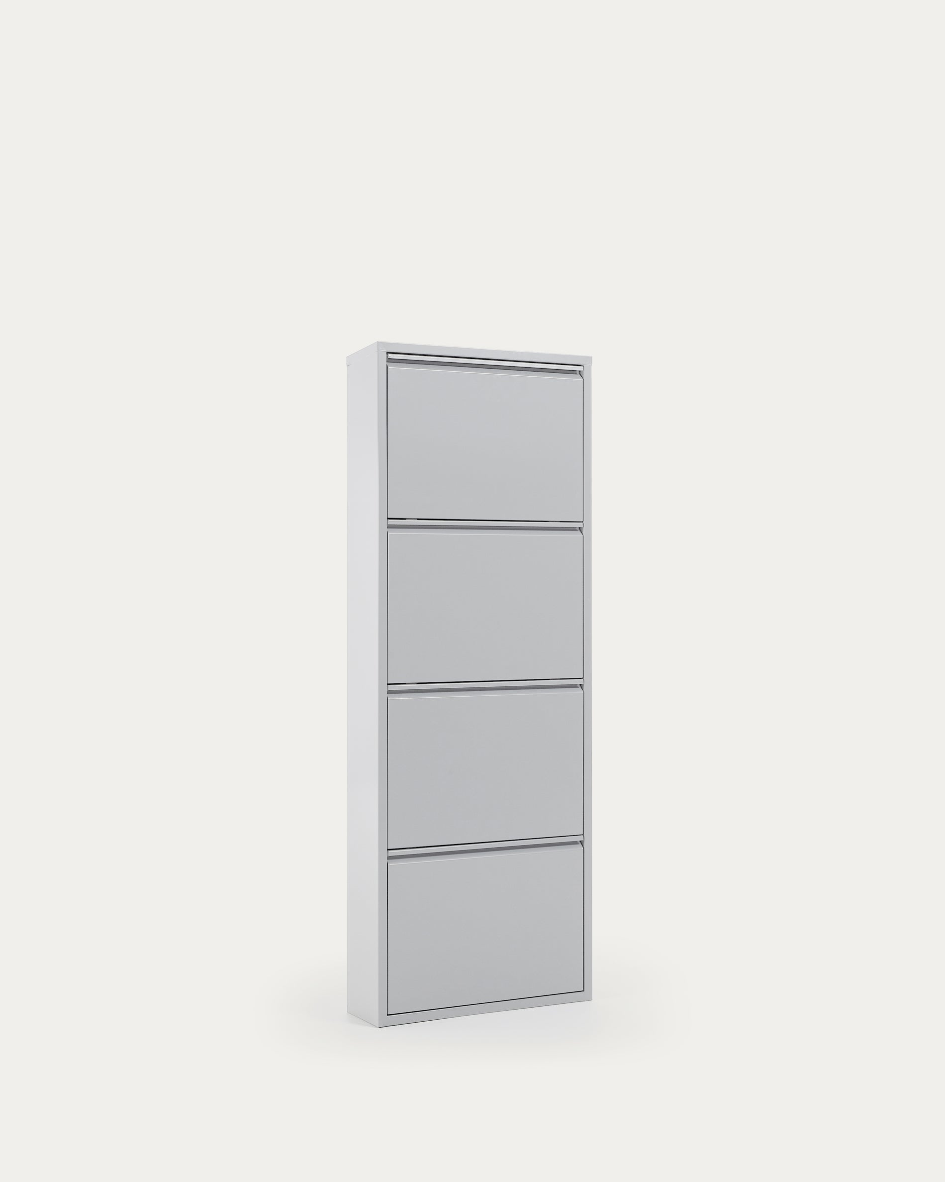Shoe rack Ode 50 x 136 cm 4 doors metal grey - Product View