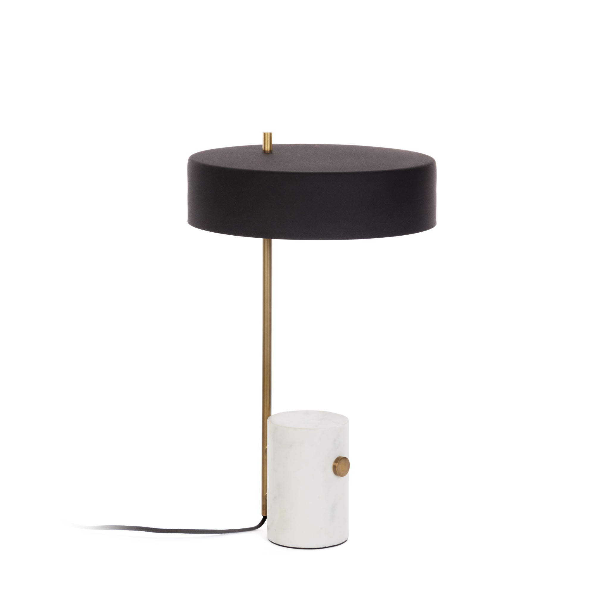 Phant table lamp in metal and marble - Product Image