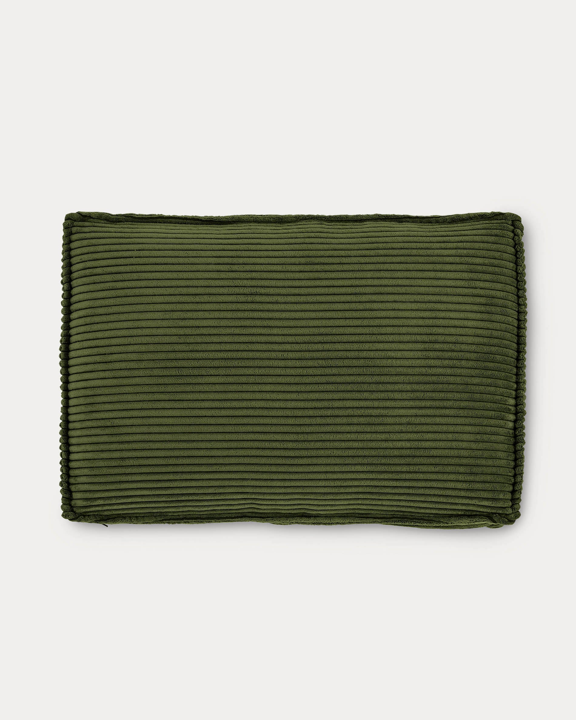 Blok cushion in green thick corduroy 40 x 60cm - Product View