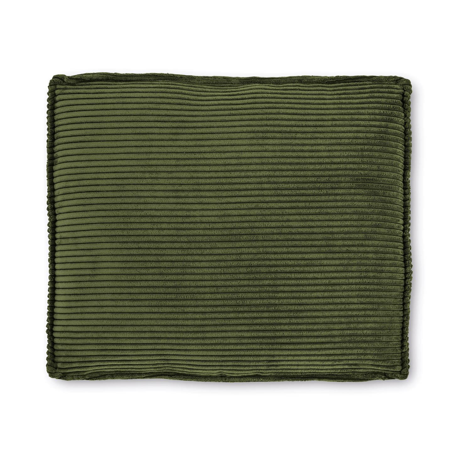 Blok cushion in green thick corduroy 50 x 60cm - Product Image