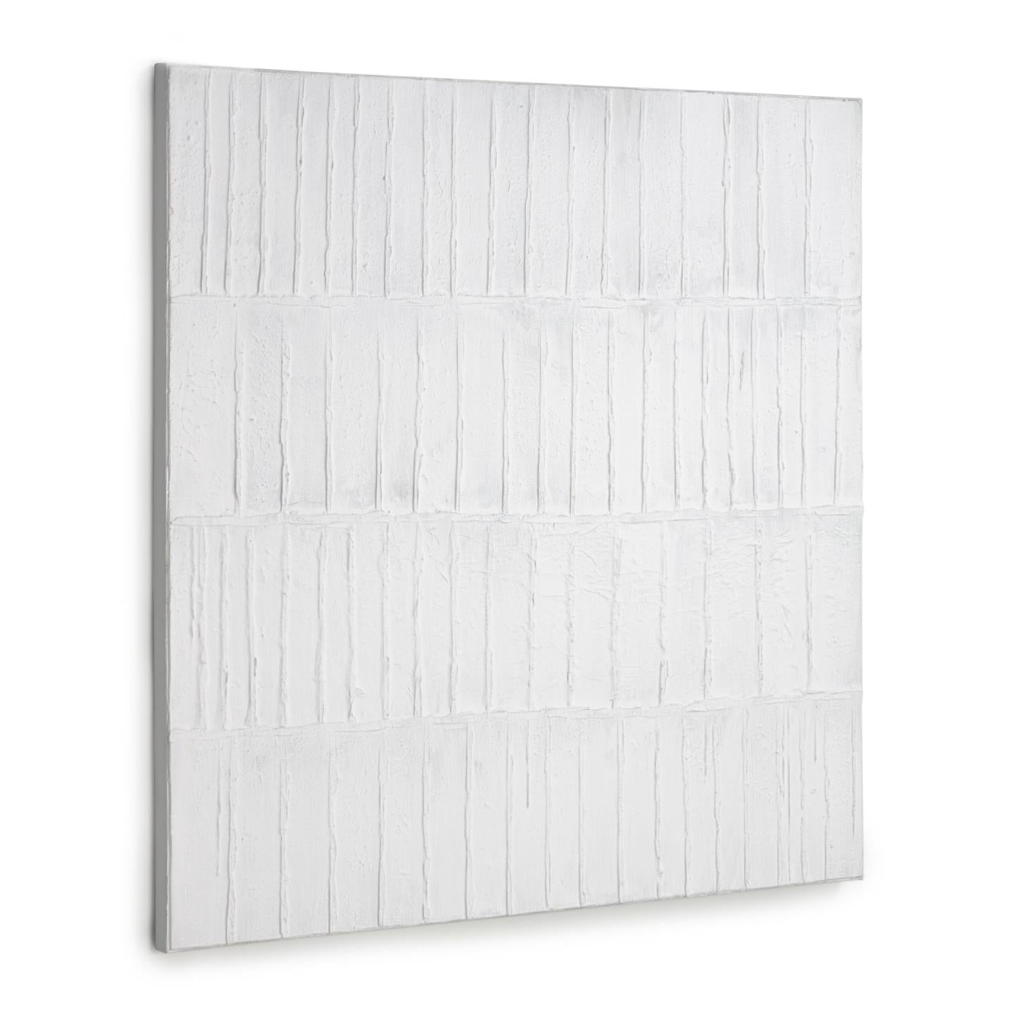 Basilisa picture in grey and white 90 x 90 cm - Product Image