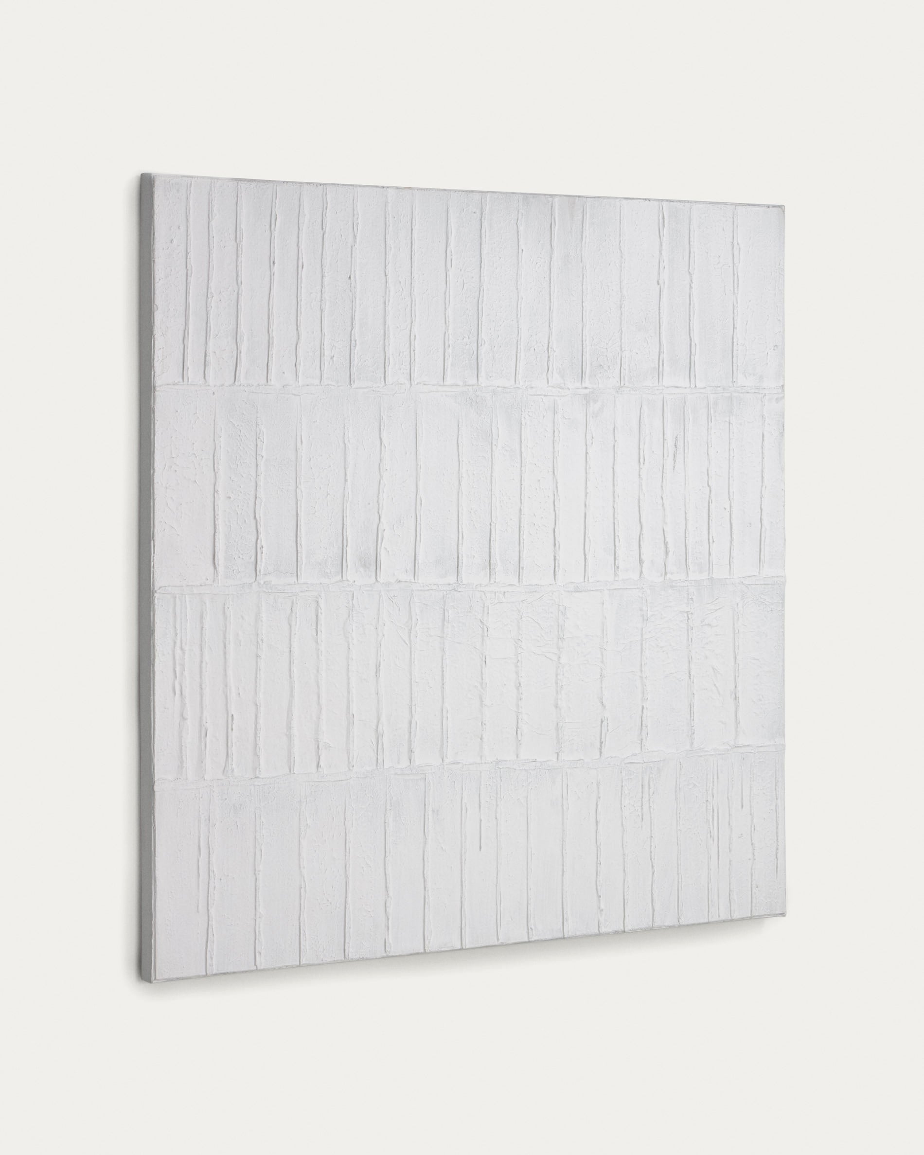 Basilisa picture in grey and white 90 x 90 cm - Product View