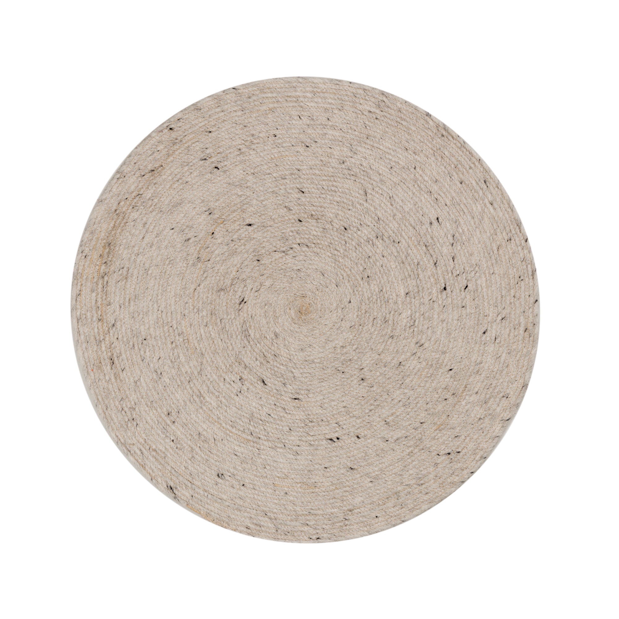 Takashi 100% grey wool round rug, Ø 150 cm - Product Image