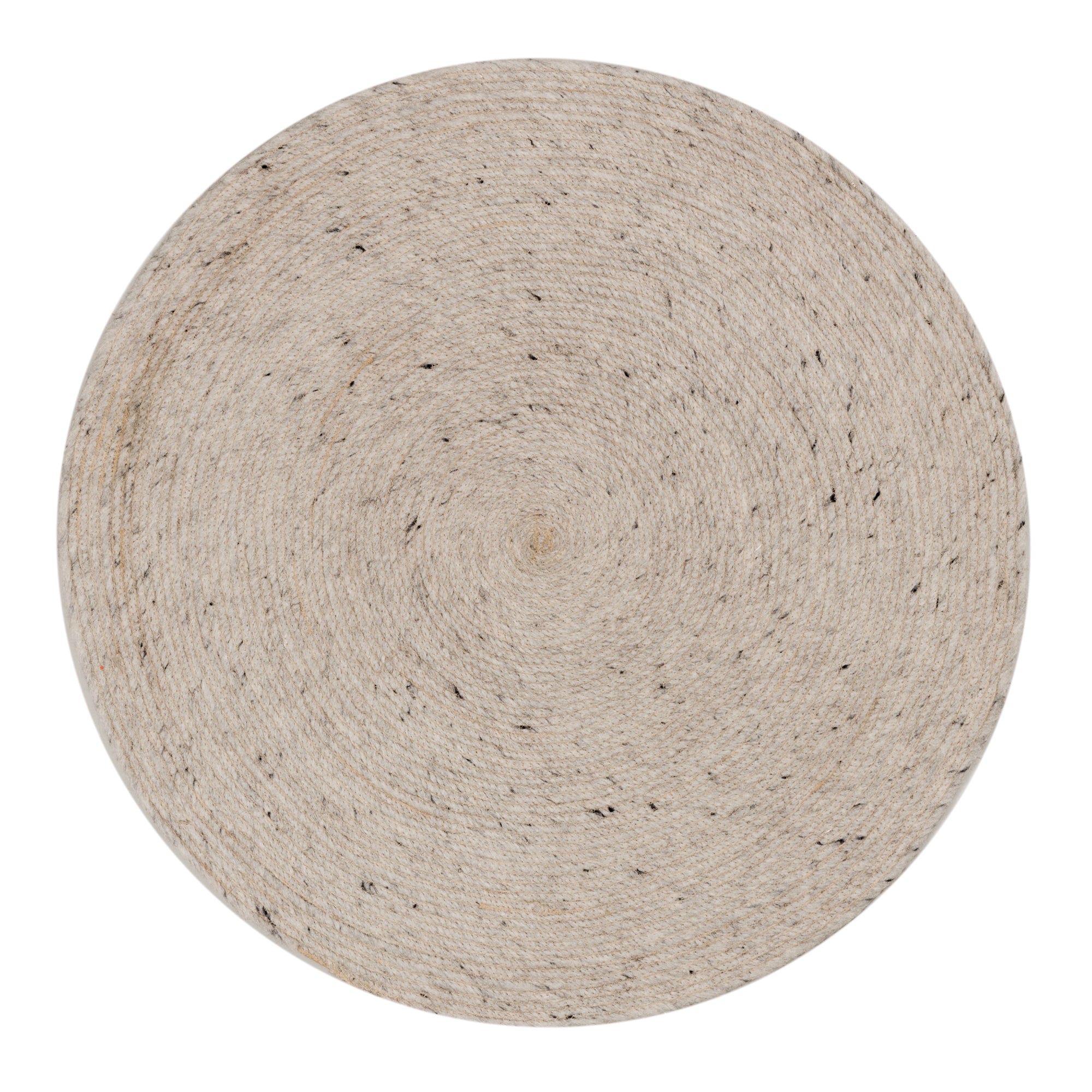 Takashi 100% grey wool round rug, Ø 200 cm - Product Image