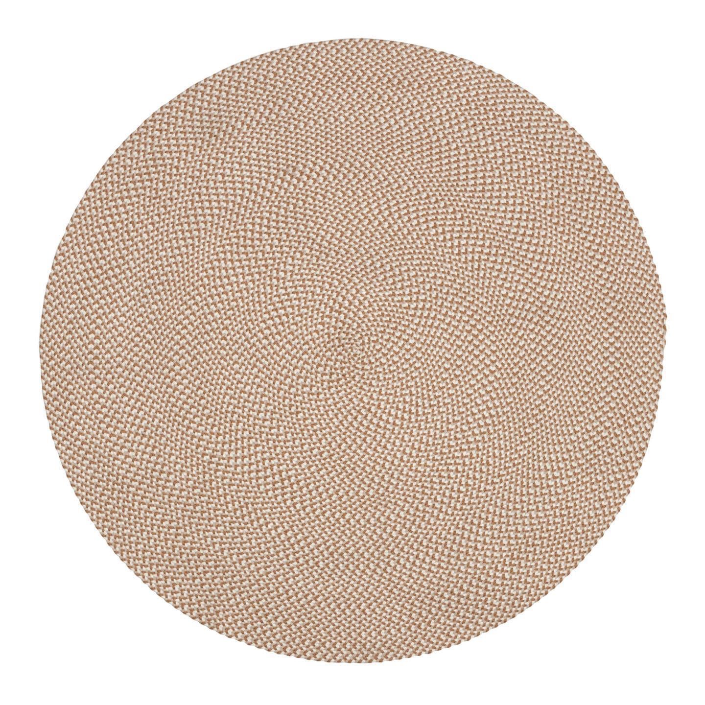 Rodhe 100% PET round rug in beige, Ø 150 cm - Product Image