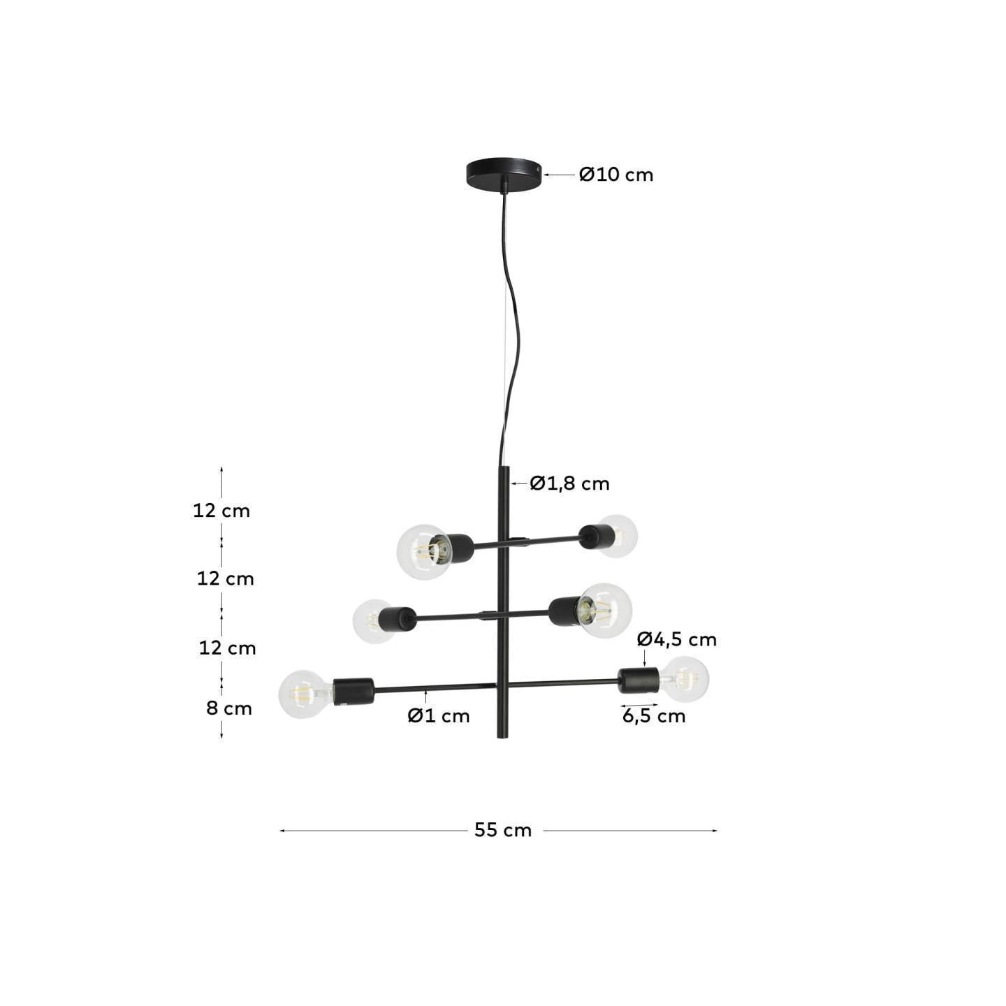 Spica ceiling light - Measurements