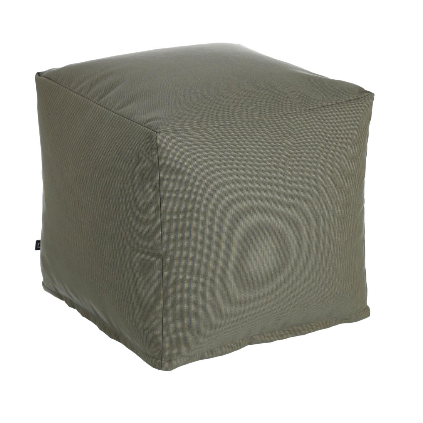 Squared 50 x 50 cm Green Nedra pouf