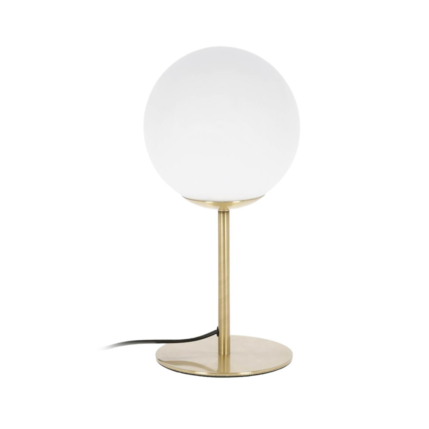 Mahala table lamp in steel and frosted glass - Product Image