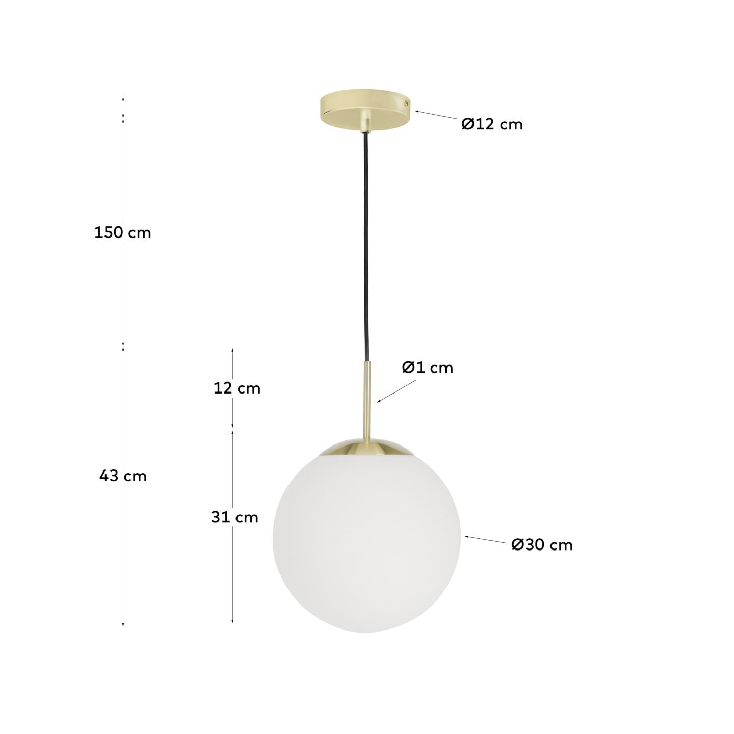 Mahala lamp shade - Measurements