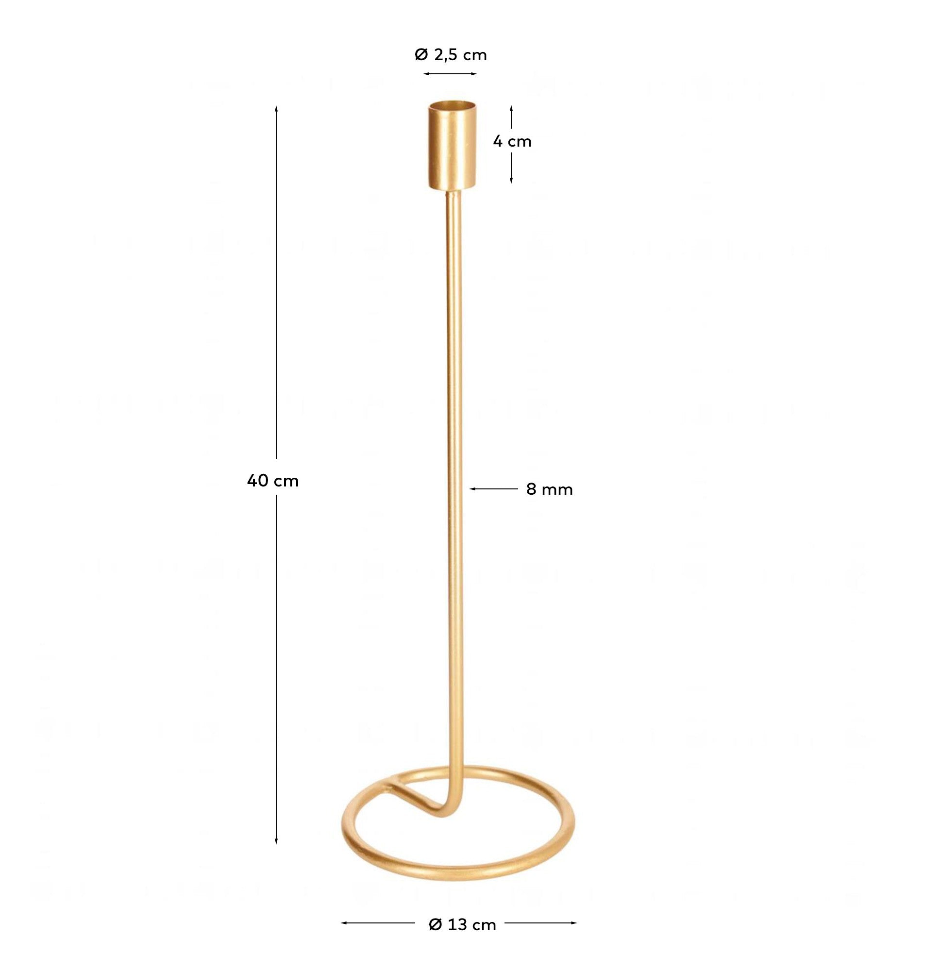 Babirye large candle holder - Measurements