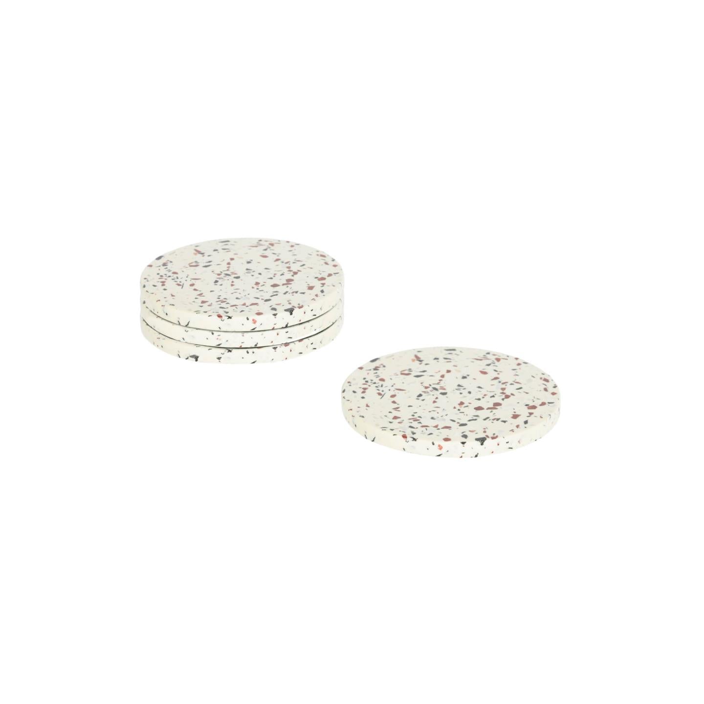 Tiana white 4 coasters set - Product Image