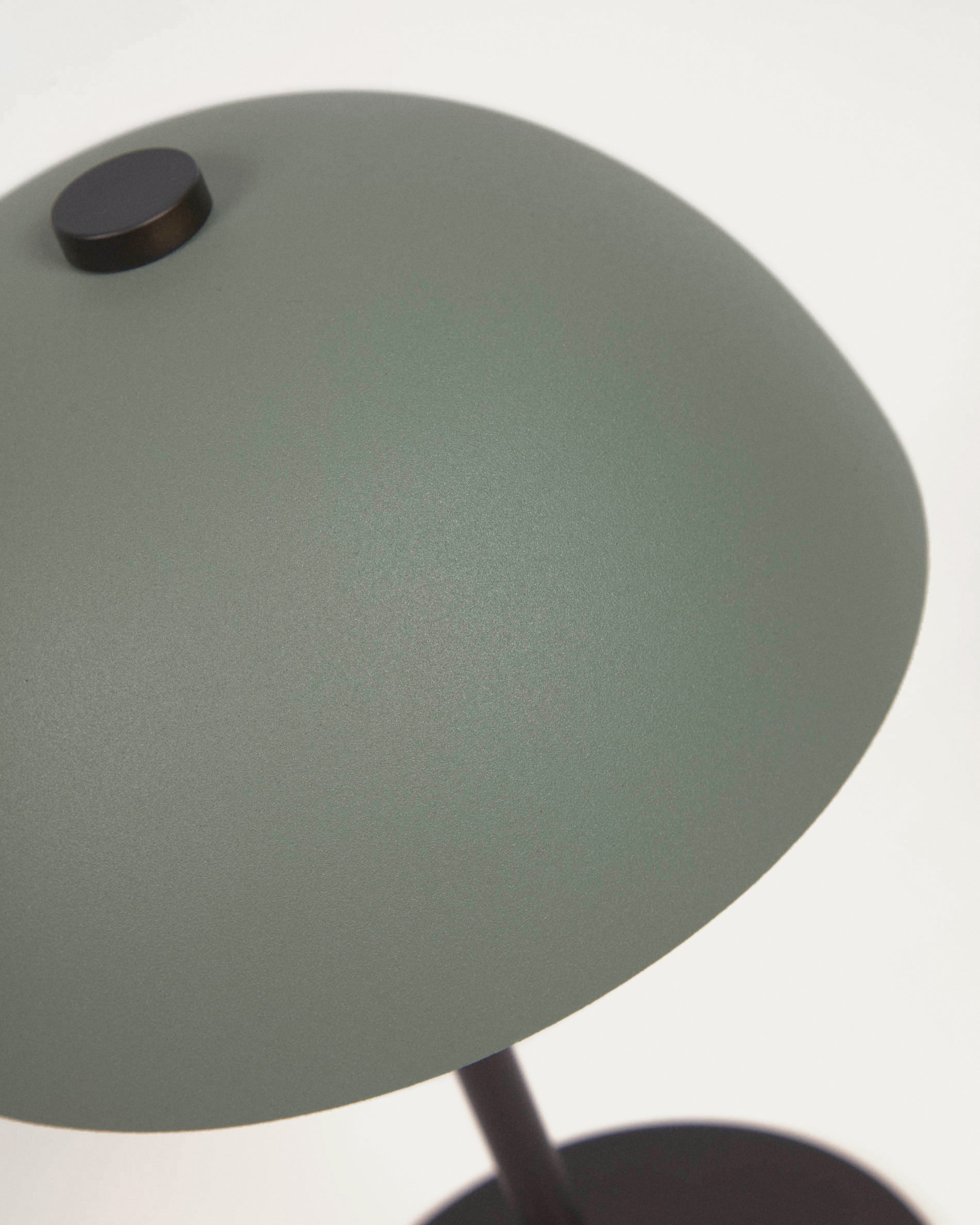 Aleyla table lamp in metal with green finish - Detail