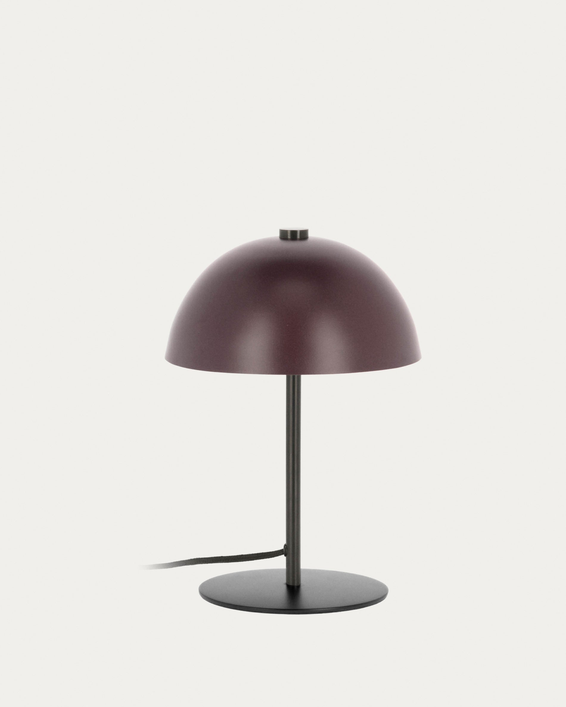 Aleyla table lamp in metal with maroon finish - Product View