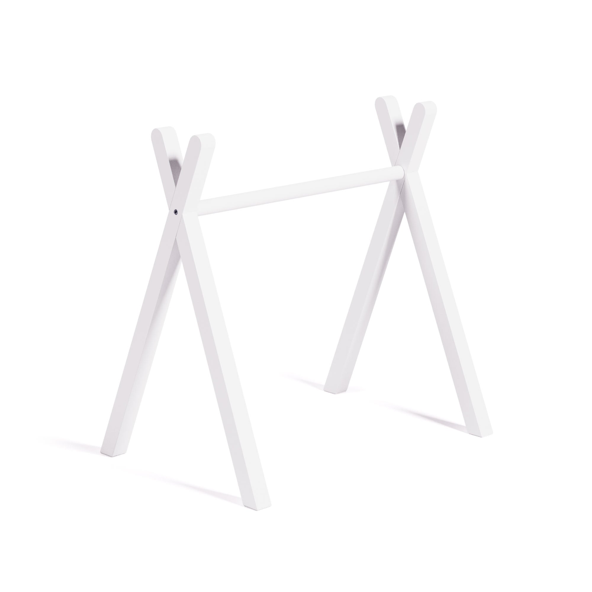 Maralis kid's teepee gym made from solid beech wood with a white finish - Product Image