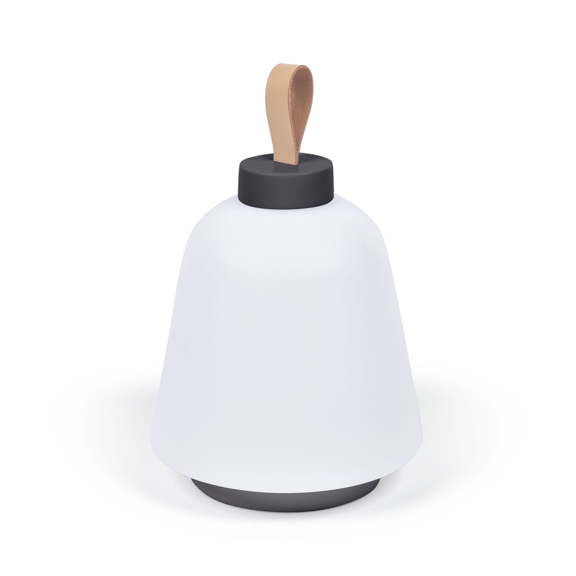 Udiya outdoor table lamp in polythene and metal with a black finish - Product Image